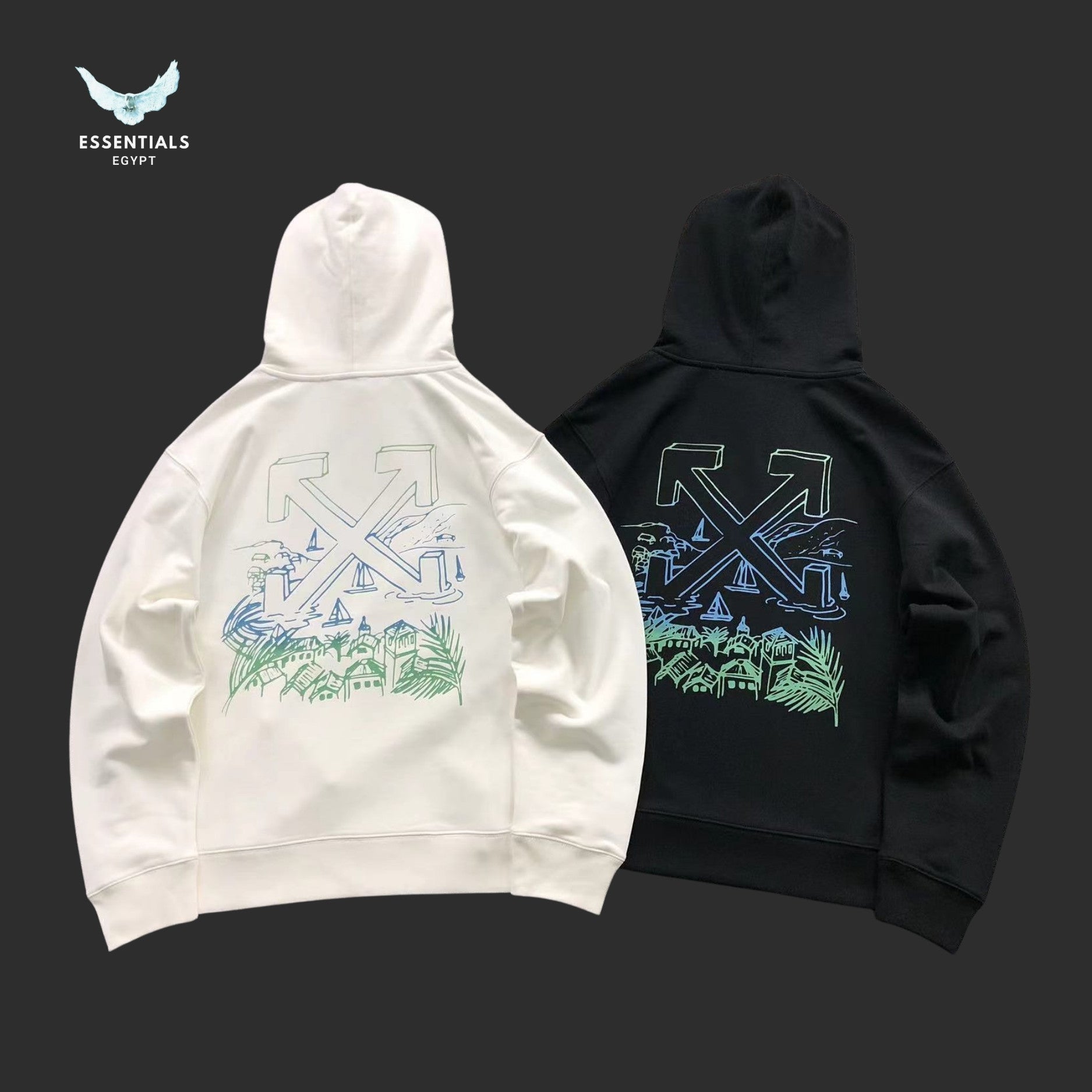 OFF - WHITE Hoodie Beach - ESSENTIALS EGYPT