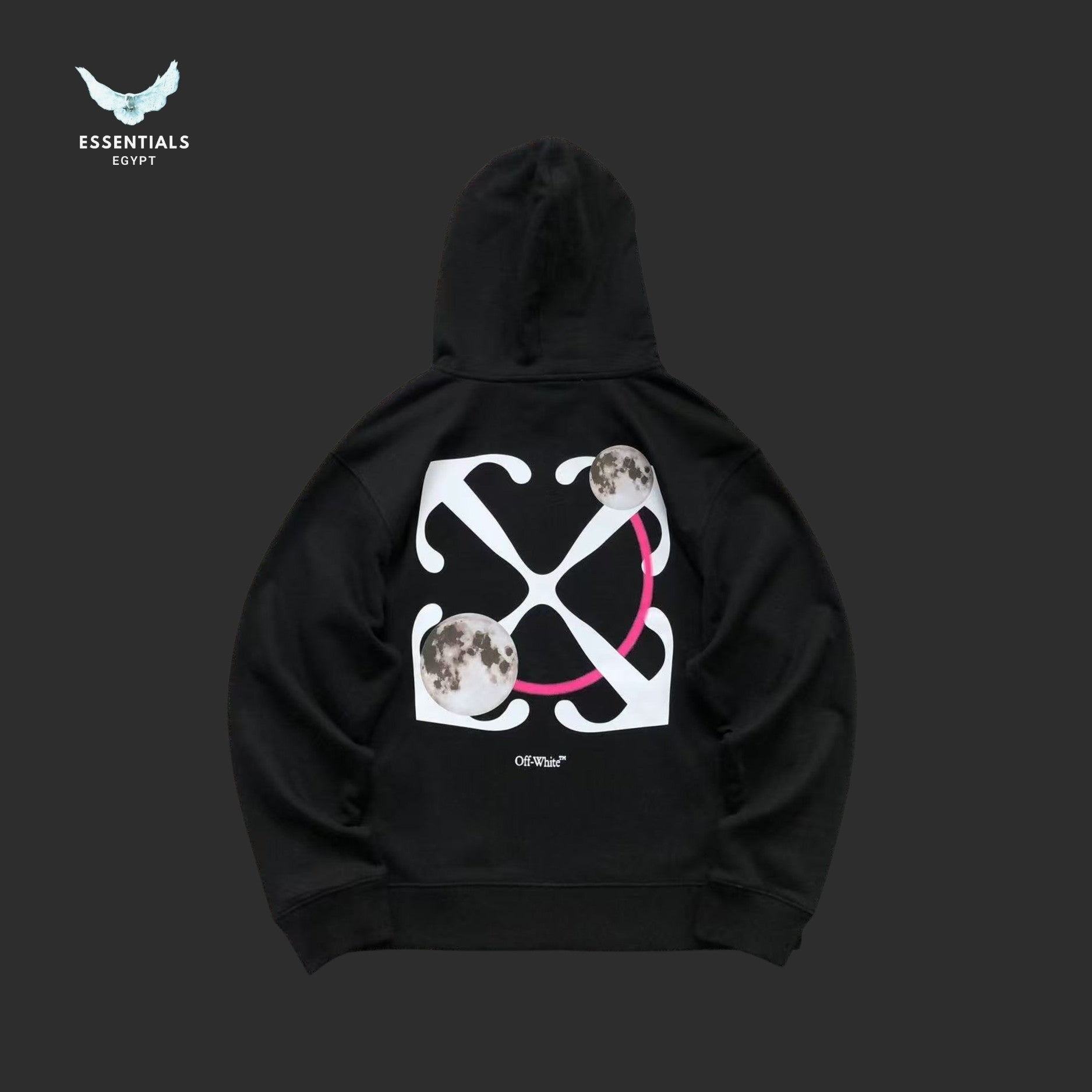 Off - White Double Moon Arrow Hoodie - ESSENTIALS EGYPT