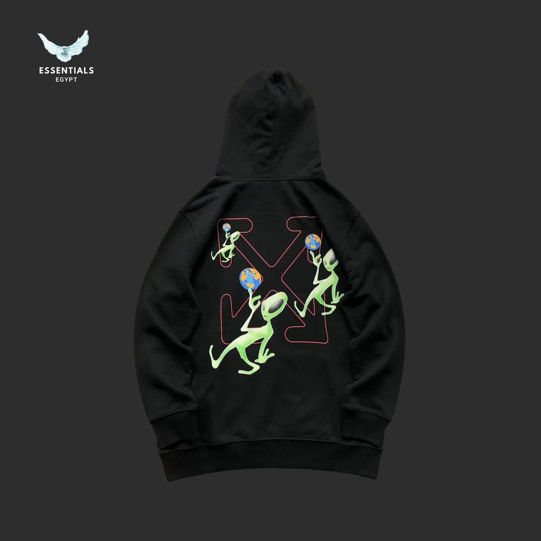 Off - White Alien Arrow Skate Hoodie - ESSENTIALS EGYPT