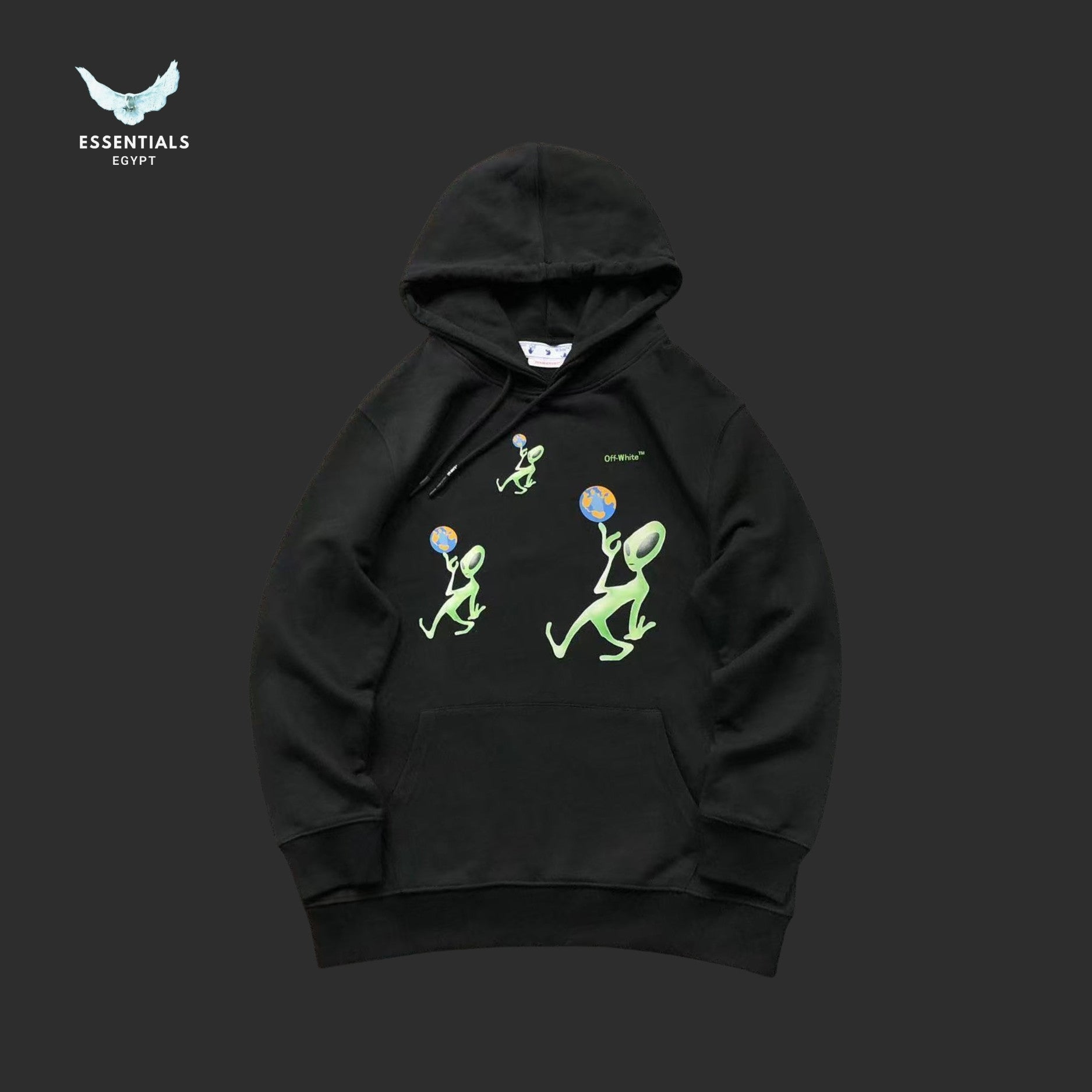 Off - White Alien Arrow Skate Hoodie - ESSENTIALS EGYPT