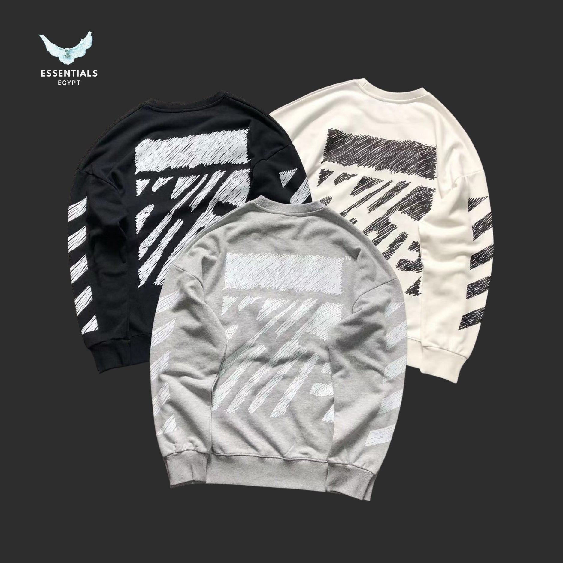Off - White Scribble Arrows Sweatshirt - ESSENTIALS EGYPT