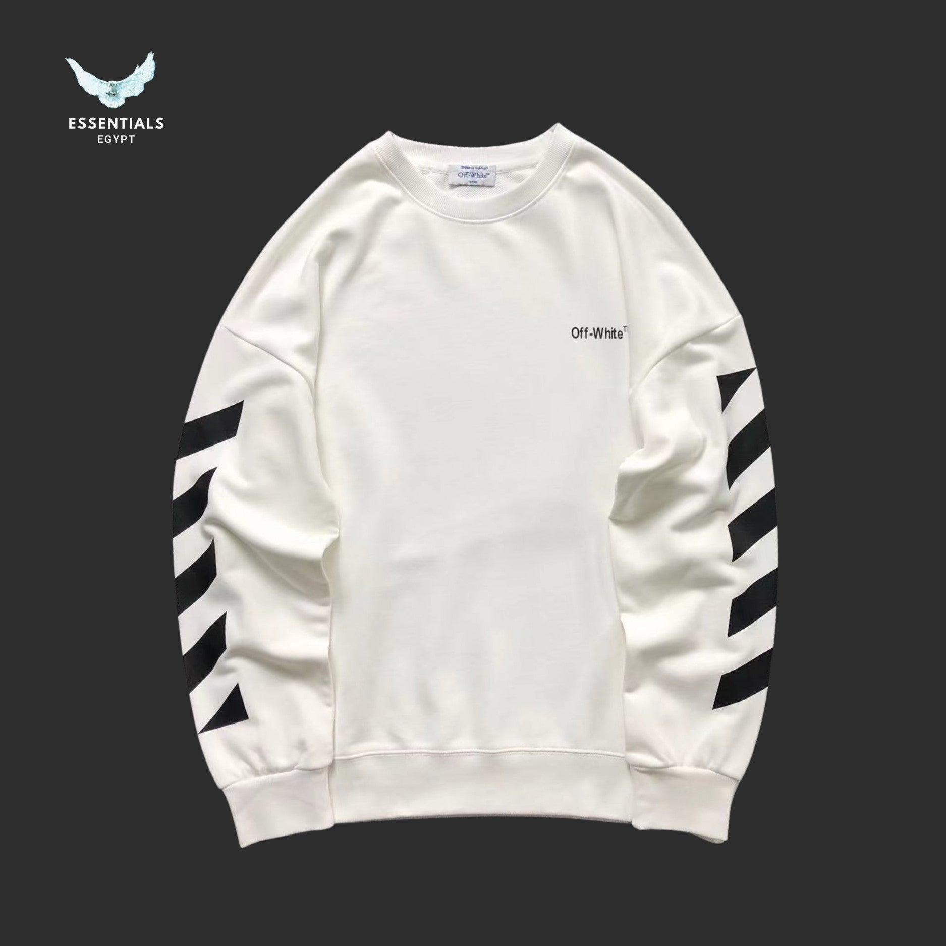 Off - White Diagonal Arrows Sweatshirt - ESSENTIALS EGYPT