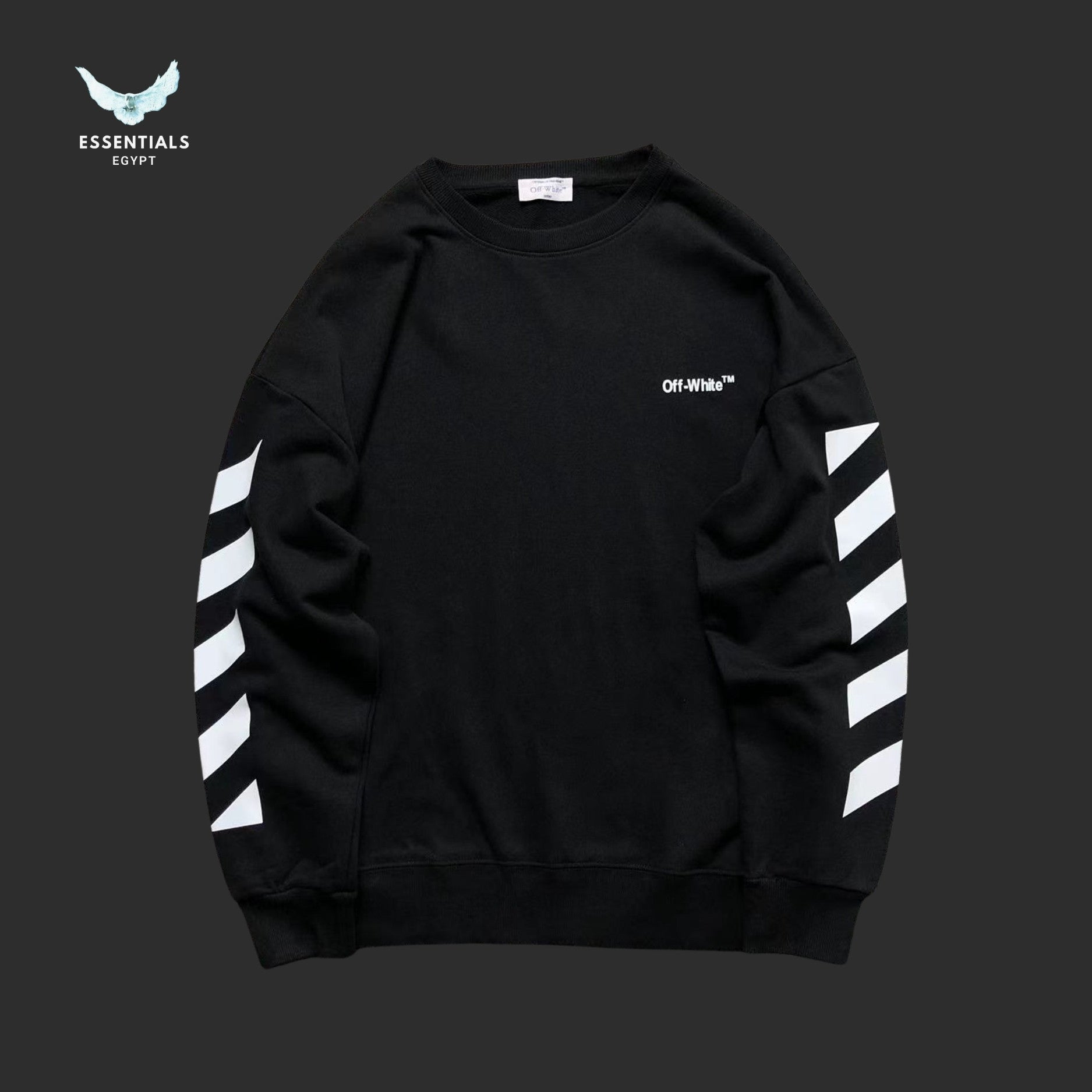 Off - White Diagonal Arrows Sweatshirt - ESSENTIALS EGYPT
