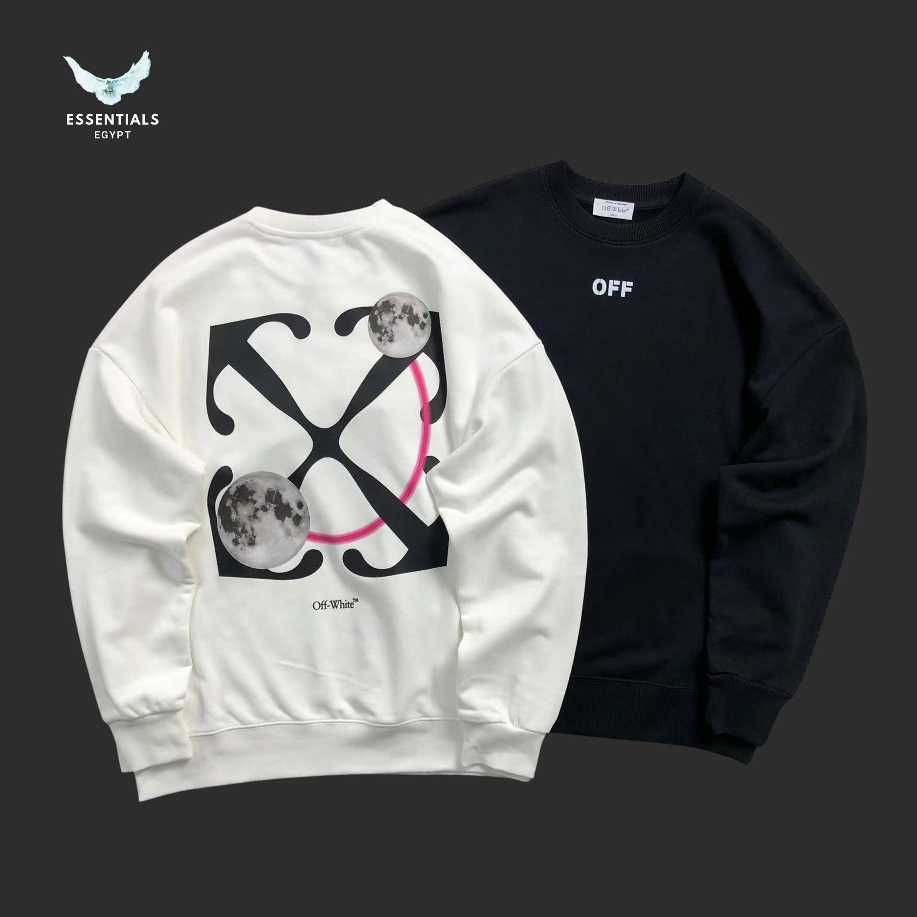 Off - White Double Moon Arrow Skate Sweatshirt - ESSENTIALS EGYPT