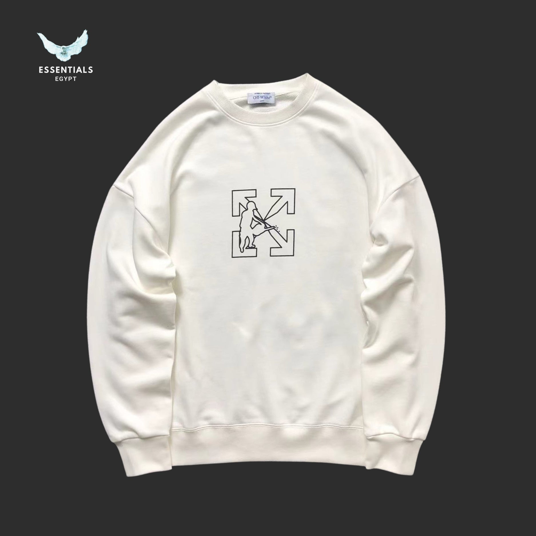 Off - White Chainsaw Worker Sweatshirt - ESSENTIALS EGYPT