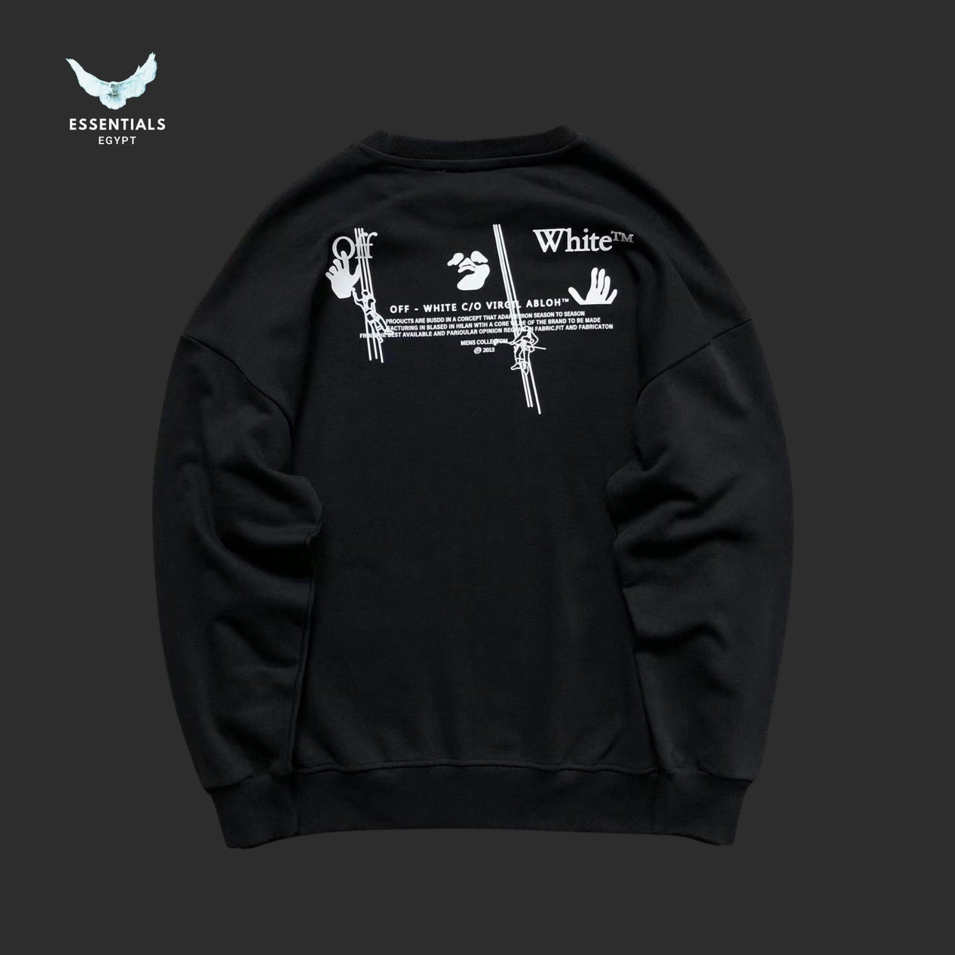 Off - White Chainsaw Worker Sweatshirt - ESSENTIALS EGYPT