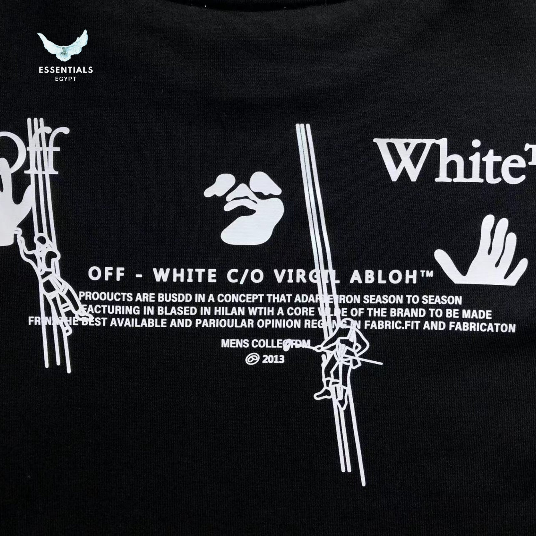 Off - White Chainsaw Worker Sweatshirt - ESSENTIALS EGYPT