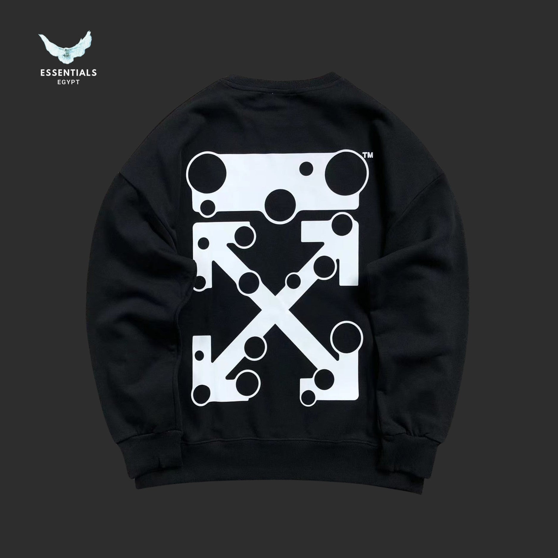 Off White Bubble Arrow Sweatshirt - ESSENTIALS EGYPT