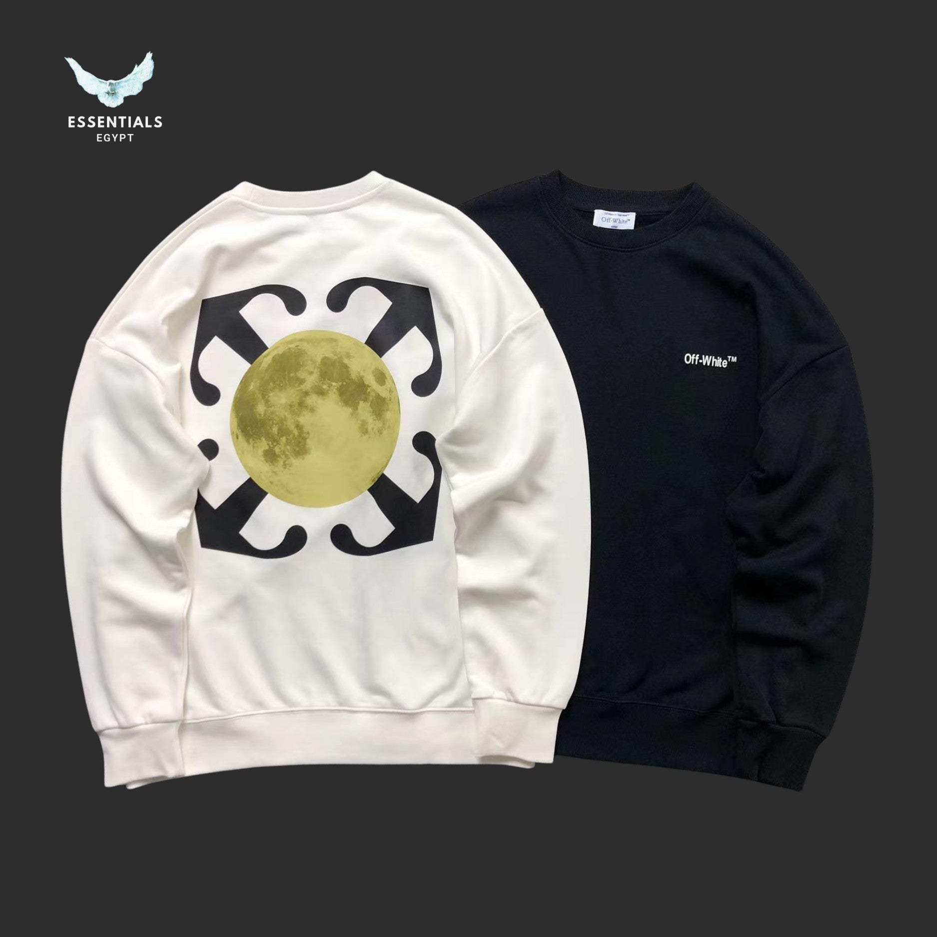 OFF - WHITE Moon Arrow Skate Crewneck Sweatshirt - ESSENTIALS EGYPT