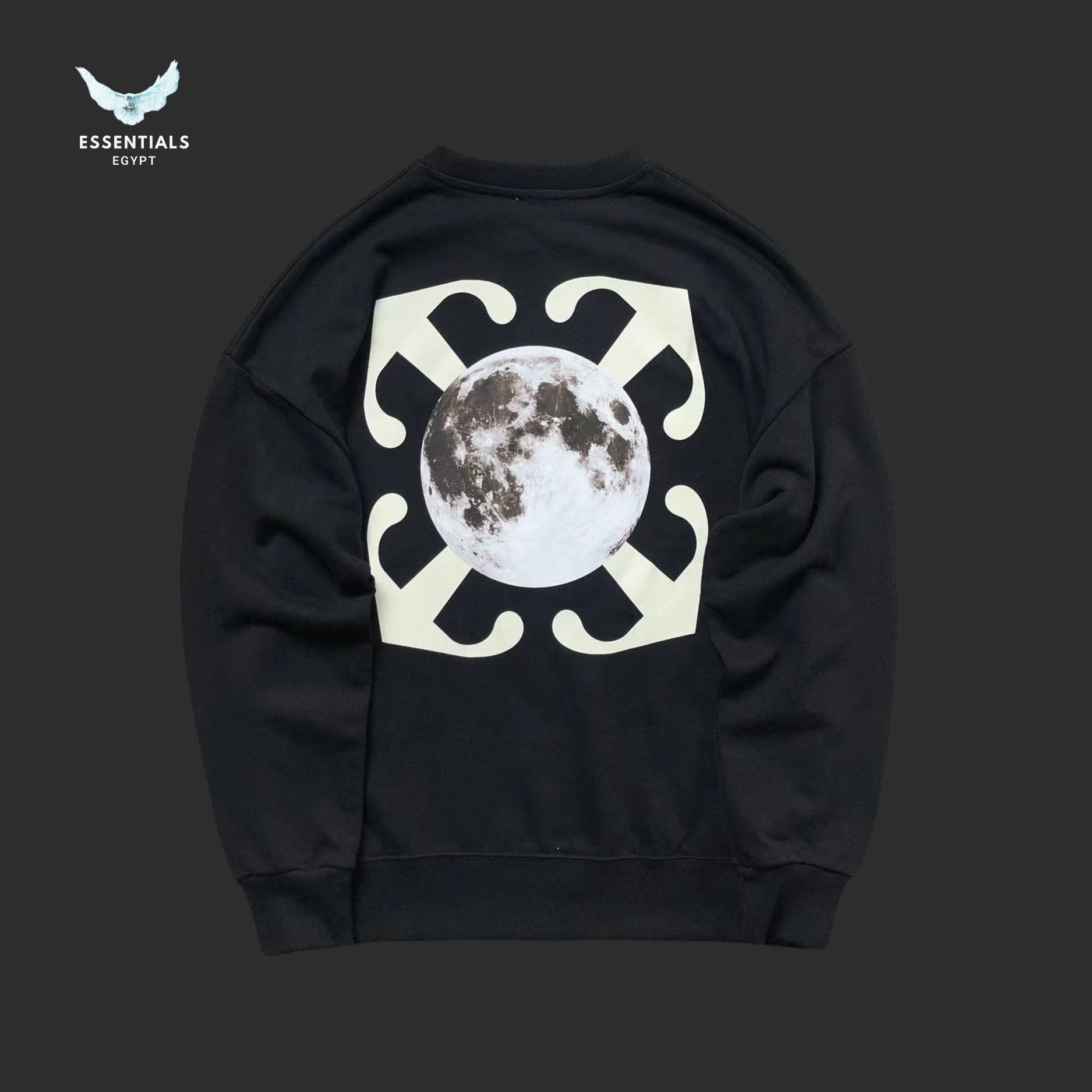 OFF - WHITE Moon Arrow Skate Crewneck Sweatshirt - ESSENTIALS EGYPT