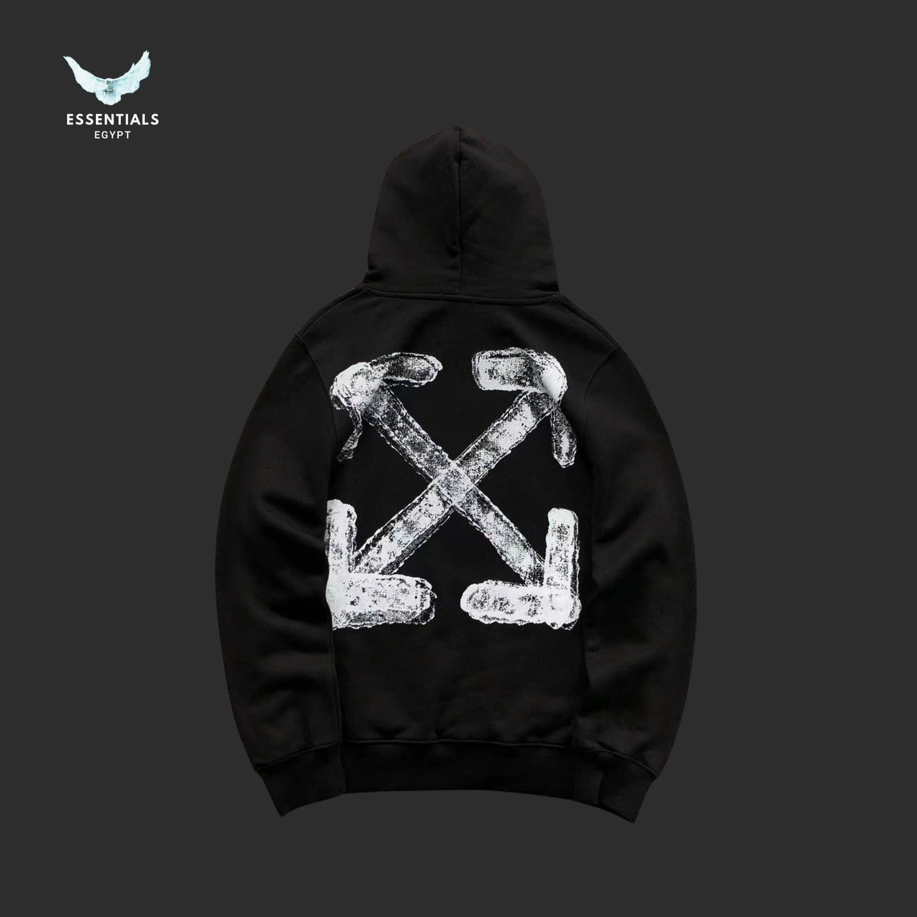 OFF - WHITE HOODIE SPRAY ARROW - ESSENTIALS EGYPT