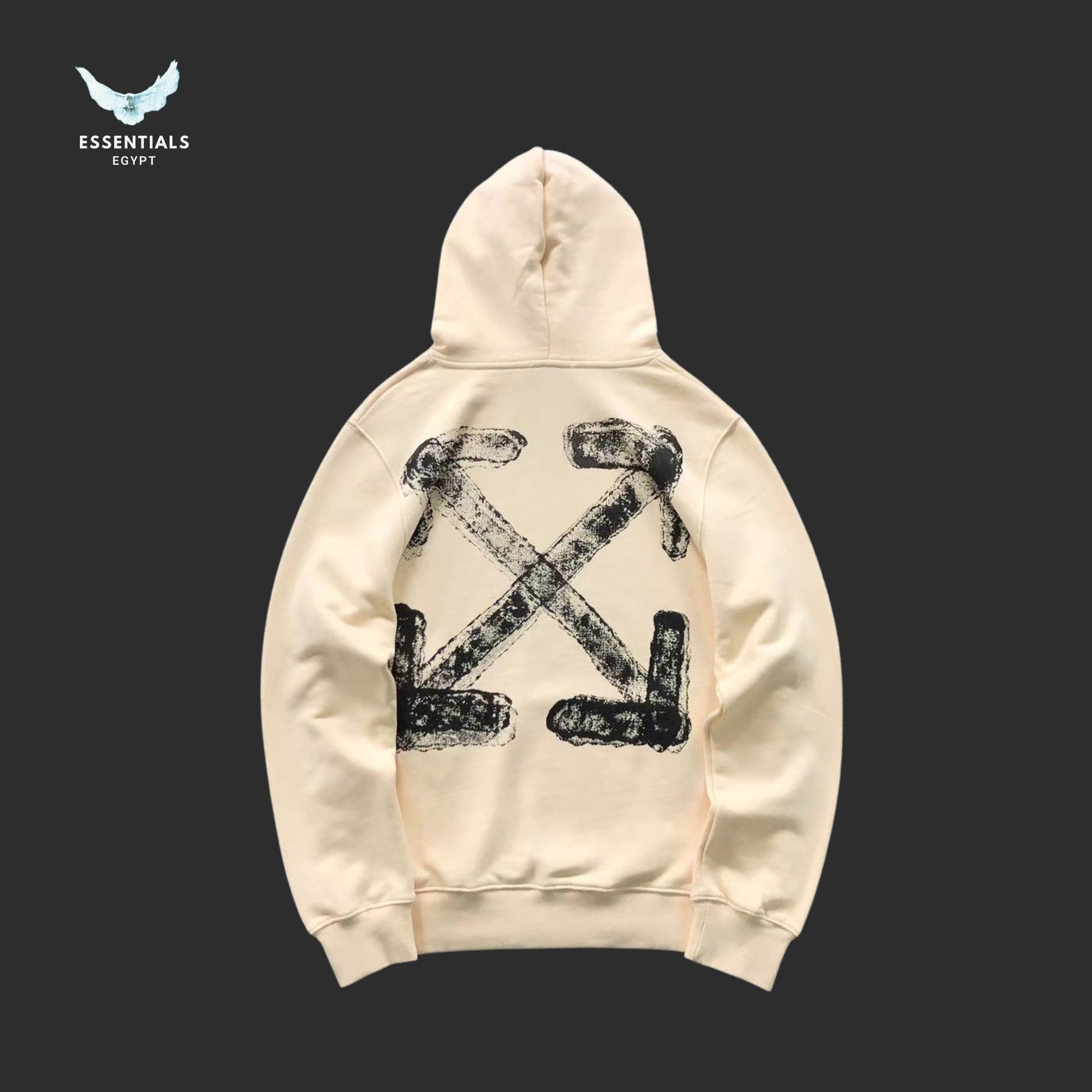 OFF - WHITE HOODIE SPRAY ARROW - ESSENTIALS EGYPT
