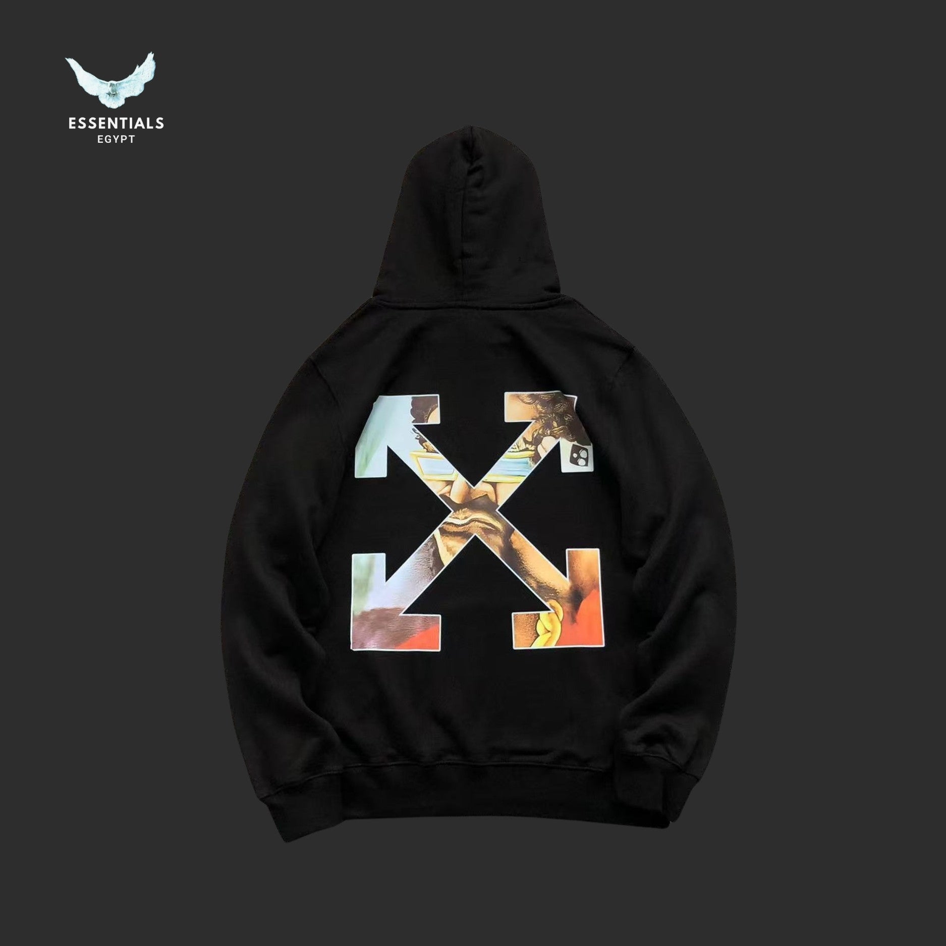 Off - White Barber Arrow Hoodie - ESSENTIALS EGYPT