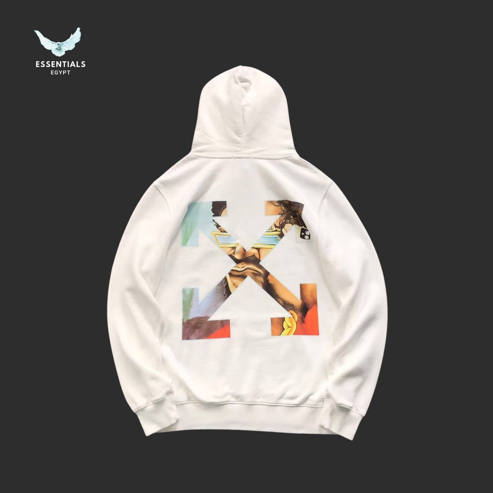 Off - White Barber Arrow Hoodie - ESSENTIALS EGYPT