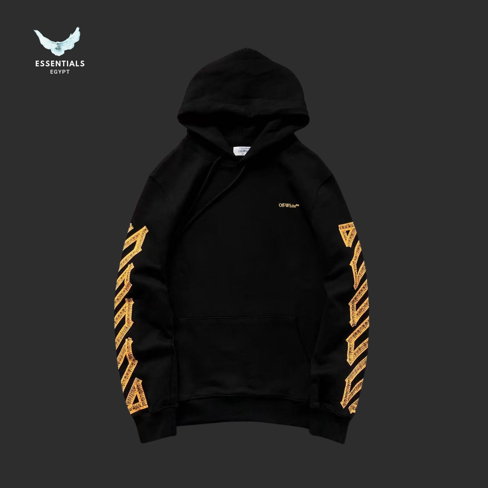OFF - WHITE TAPE ARROW SKATE HOODIE - ESSENTIALS EGYPT