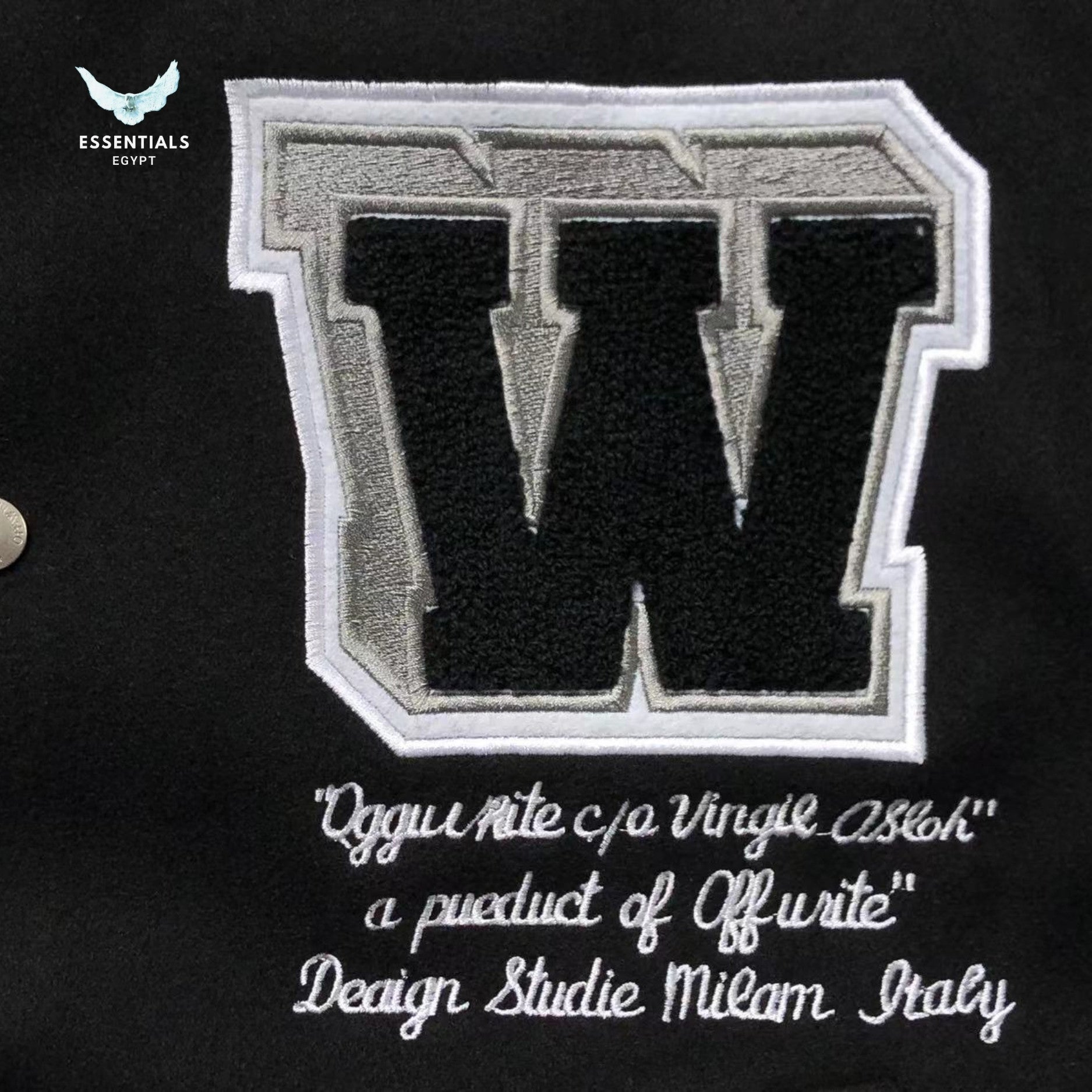 Off White Varsity Jacket - ESSENTIALS EGYPT