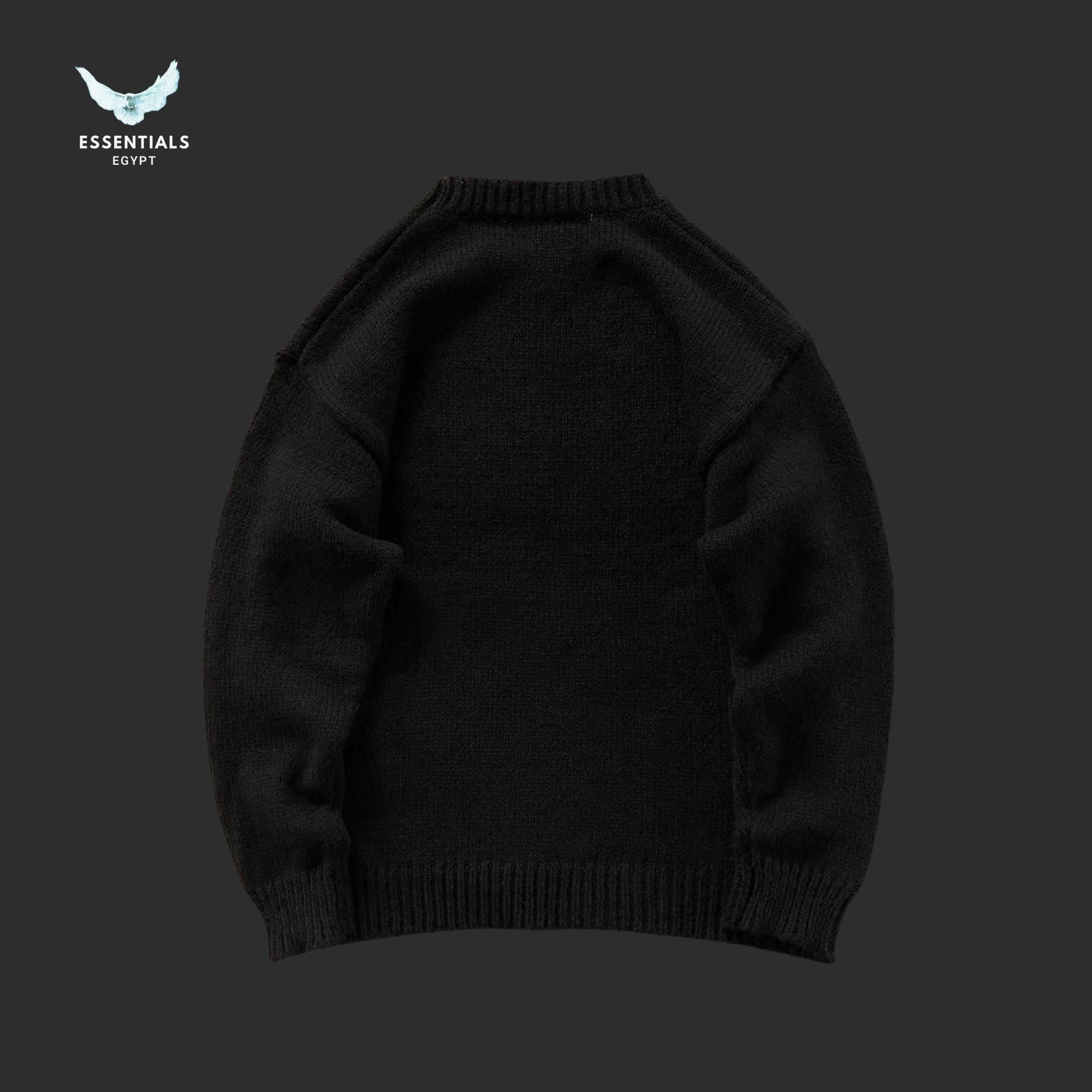 Off - White Black Big Chunky Sweatshirt - ESSENTIALS EGYPT