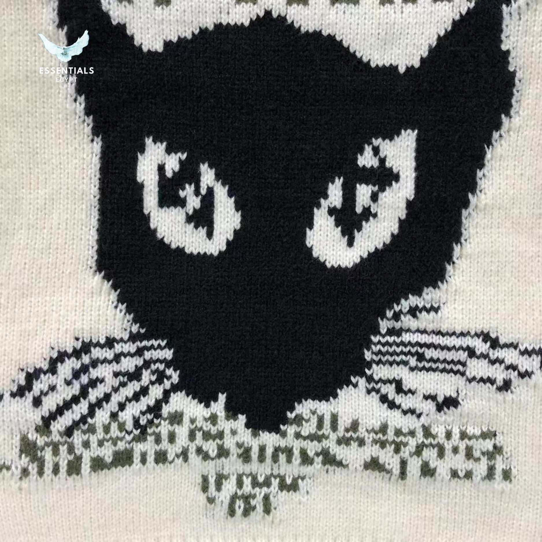 Off - White Chunky Cat Sweater - ESSENTIALS EGYPT