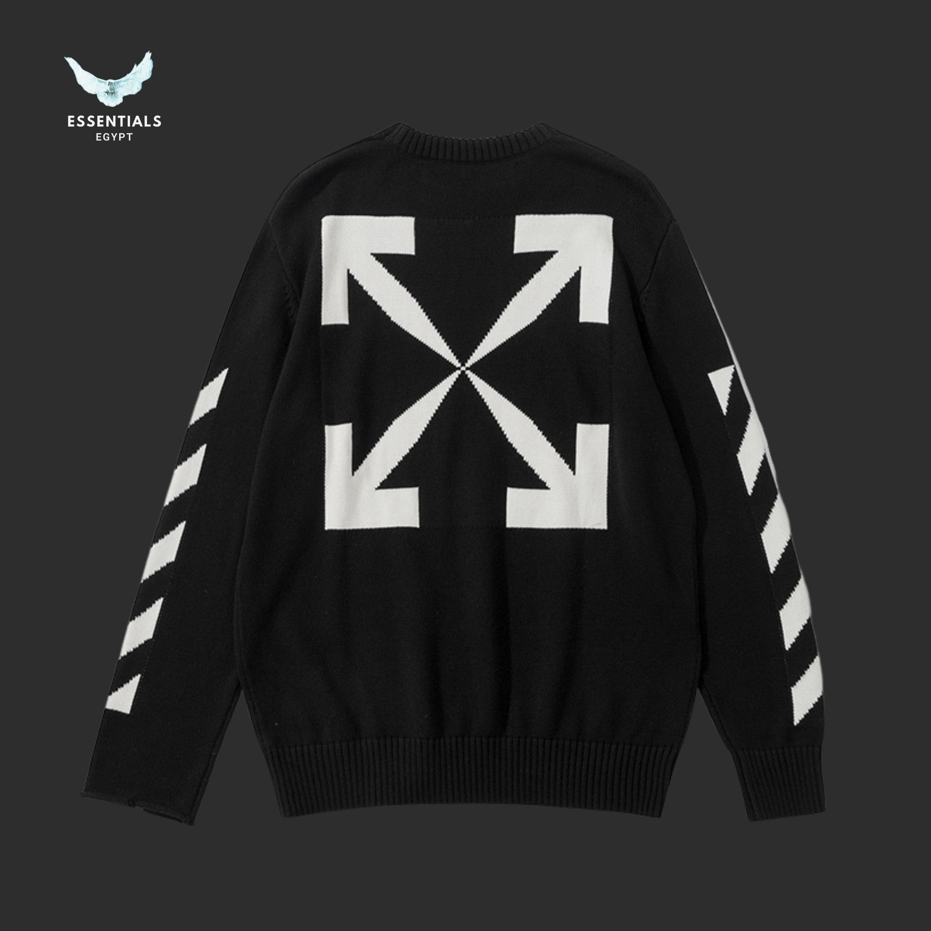 Off - White Arrows Knit Sweater - ESSENTIALS EGYPT