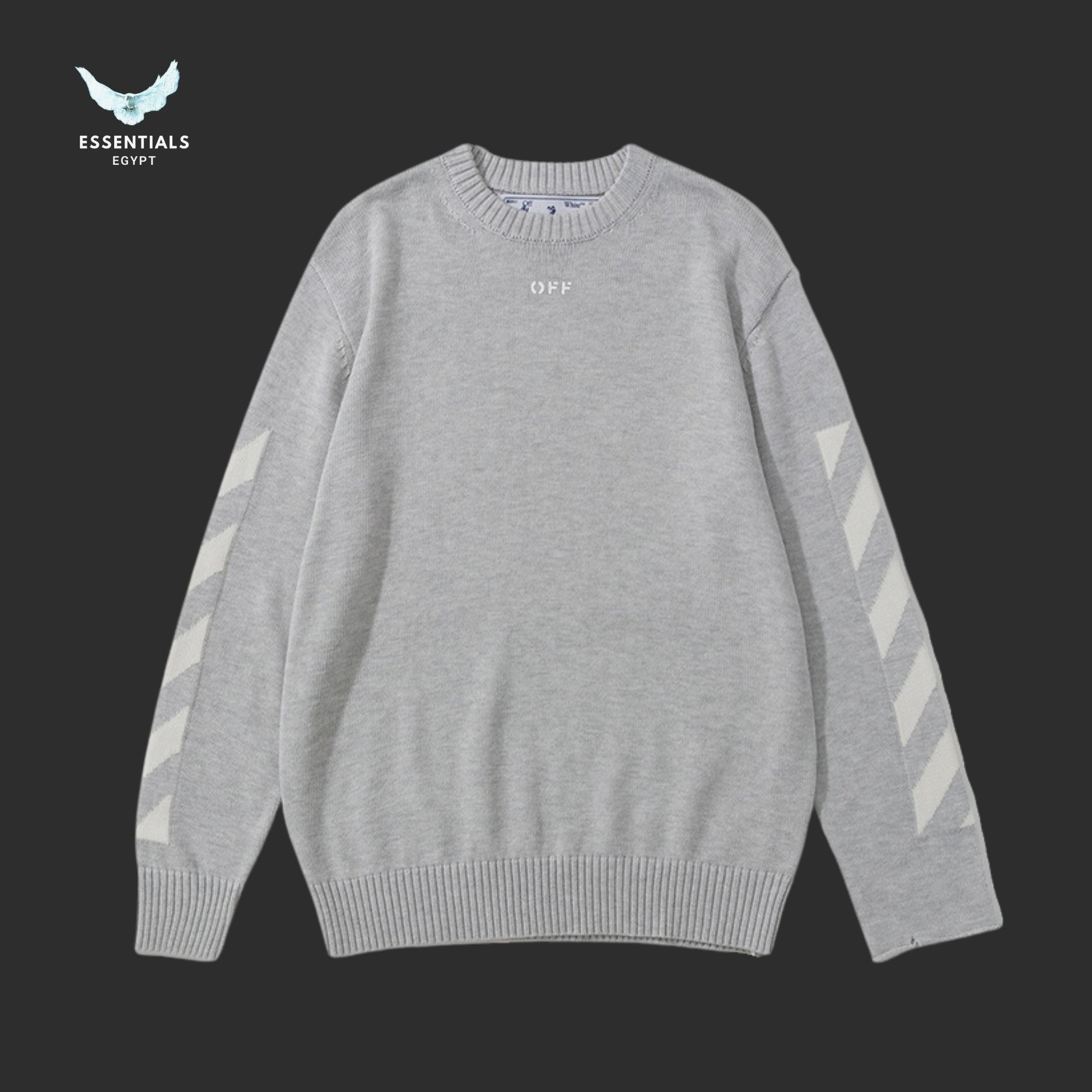 Off - White Arrows Knit Sweater - ESSENTIALS EGYPT