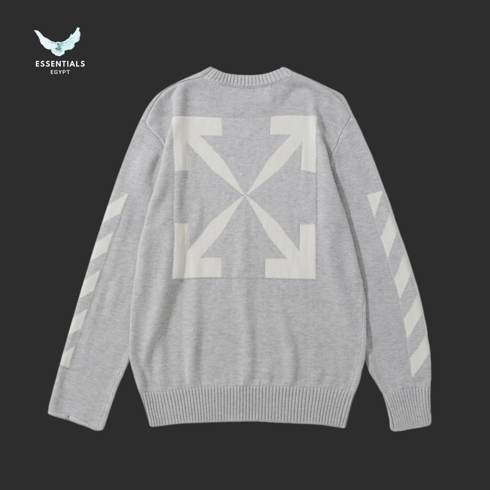 Off - White Arrows Knit Sweater - ESSENTIALS EGYPT