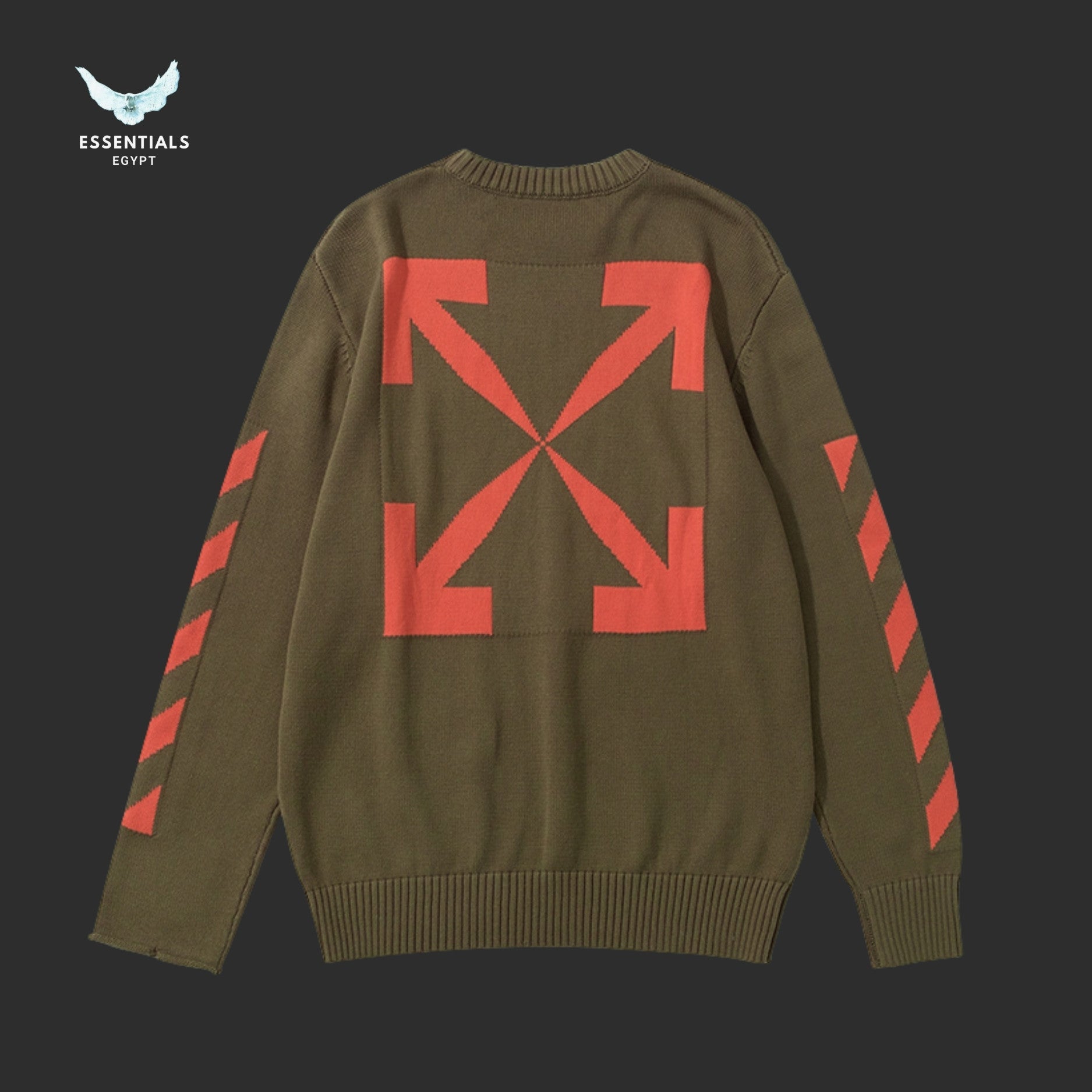 Off - White Arrows Knit Sweater - ESSENTIALS EGYPT