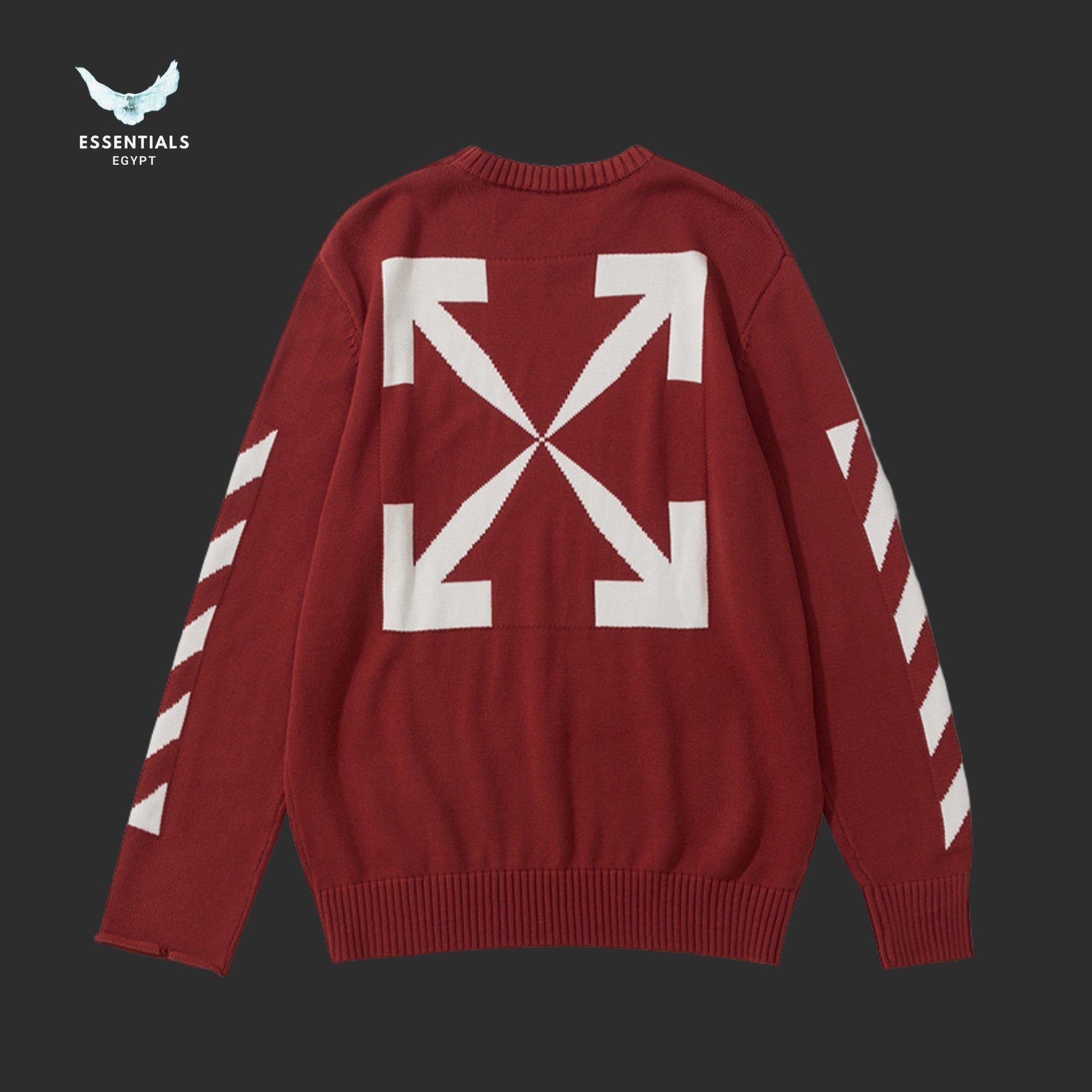 Off - White Arrows Knit Sweater - ESSENTIALS EGYPT