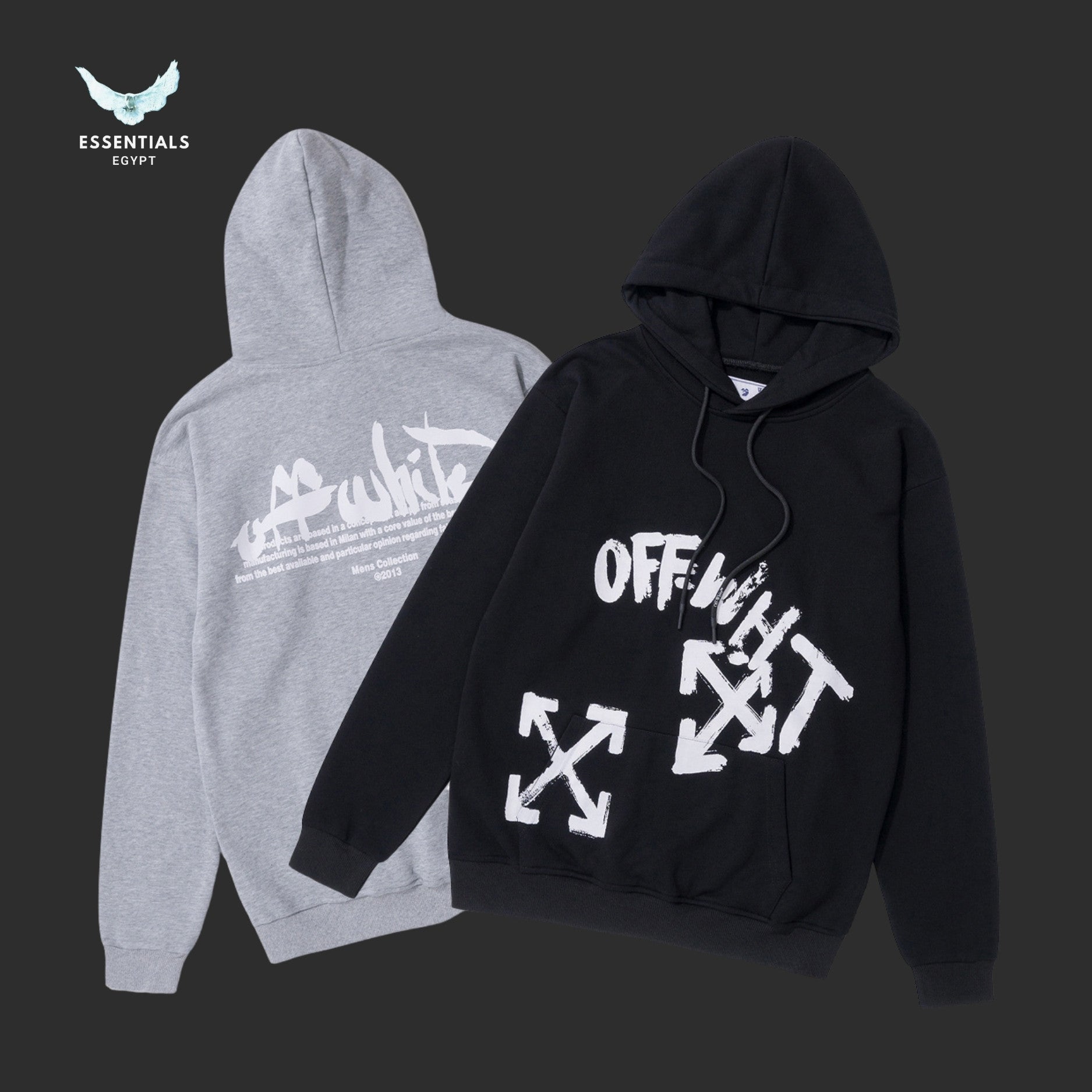 Off-White Brush Script Arrows Hoodie