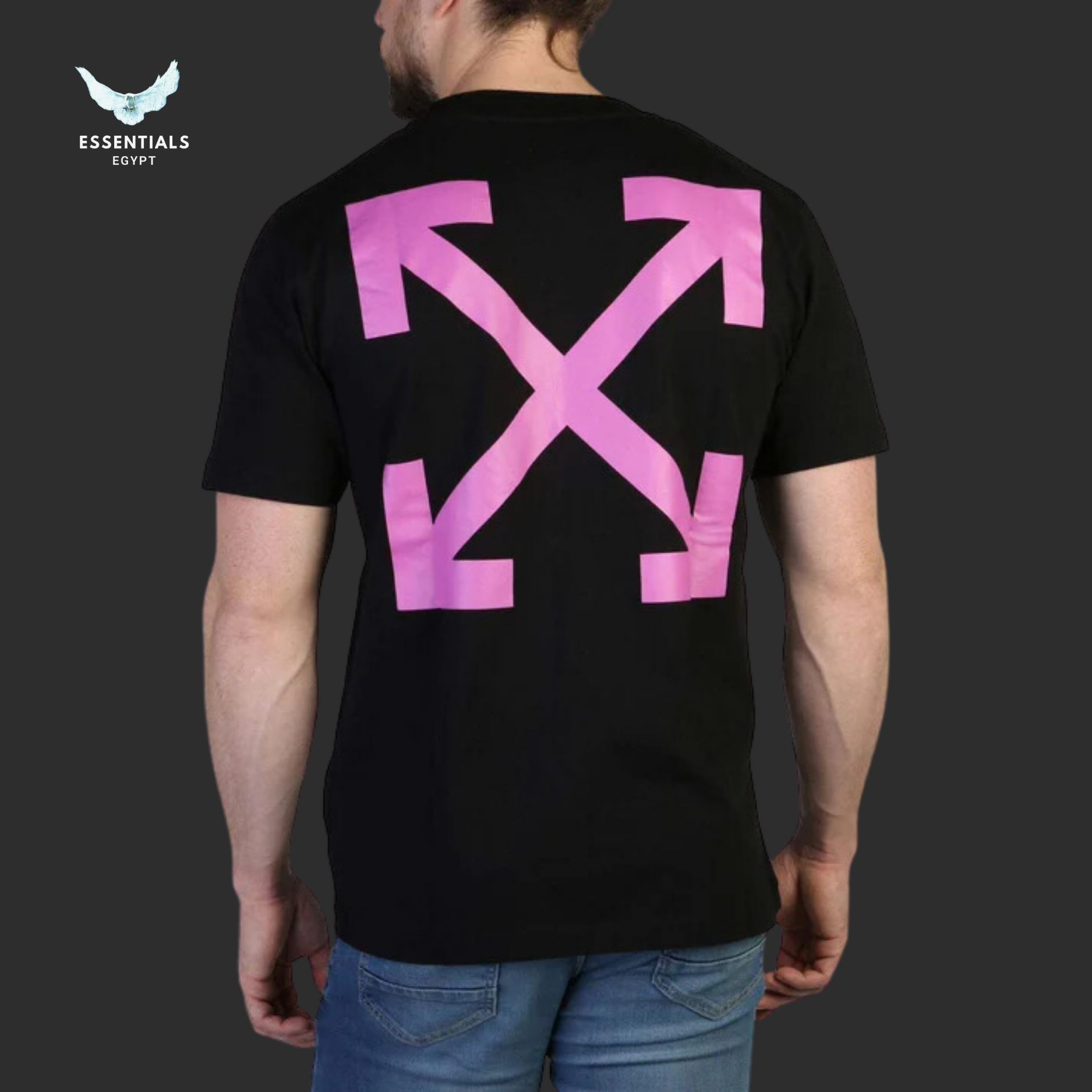 Off-White Arrow Caravaggio St Fran Slim Short-Sleeve Tee 'Black'