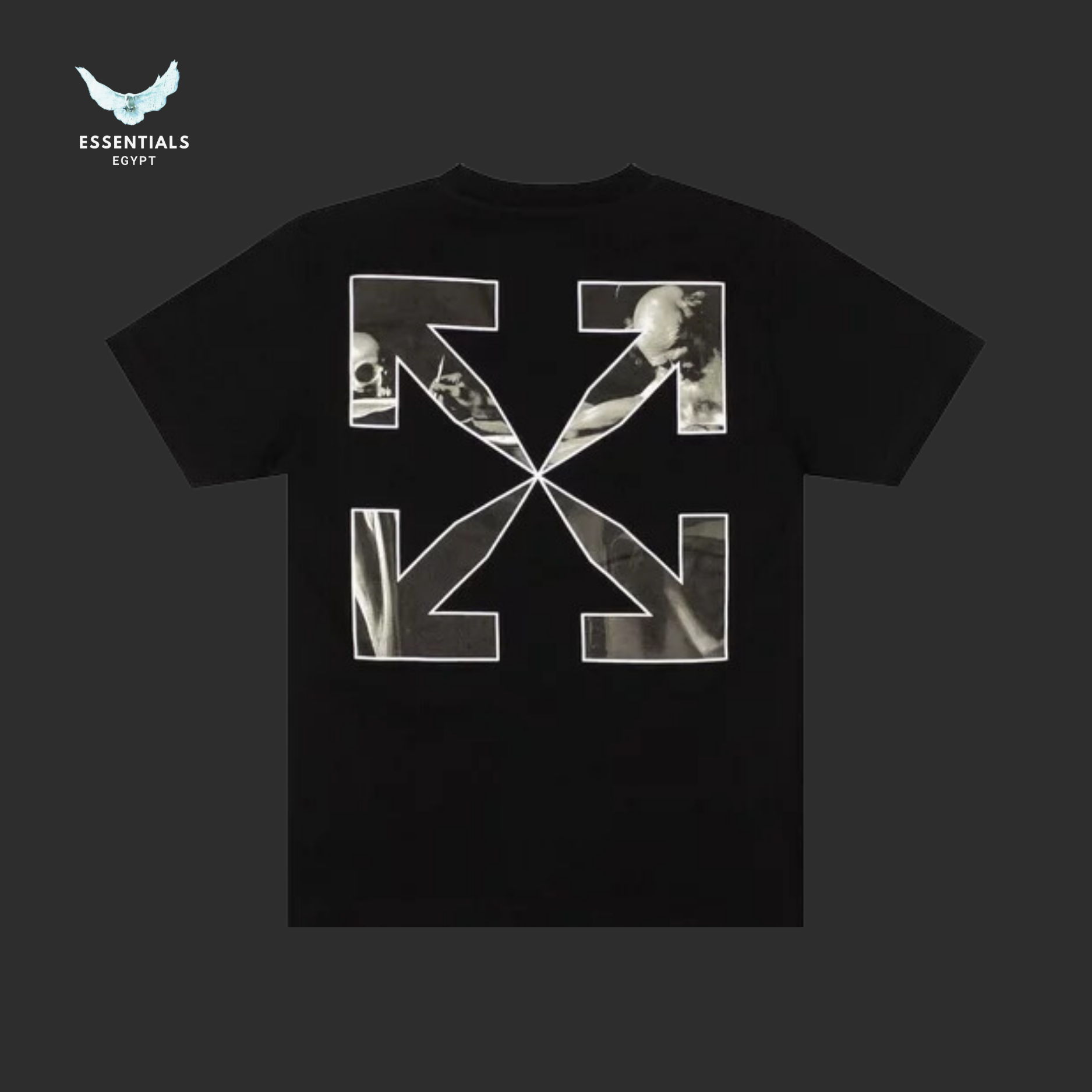 Off-White Caravaggio Arrows Tee – Black/White