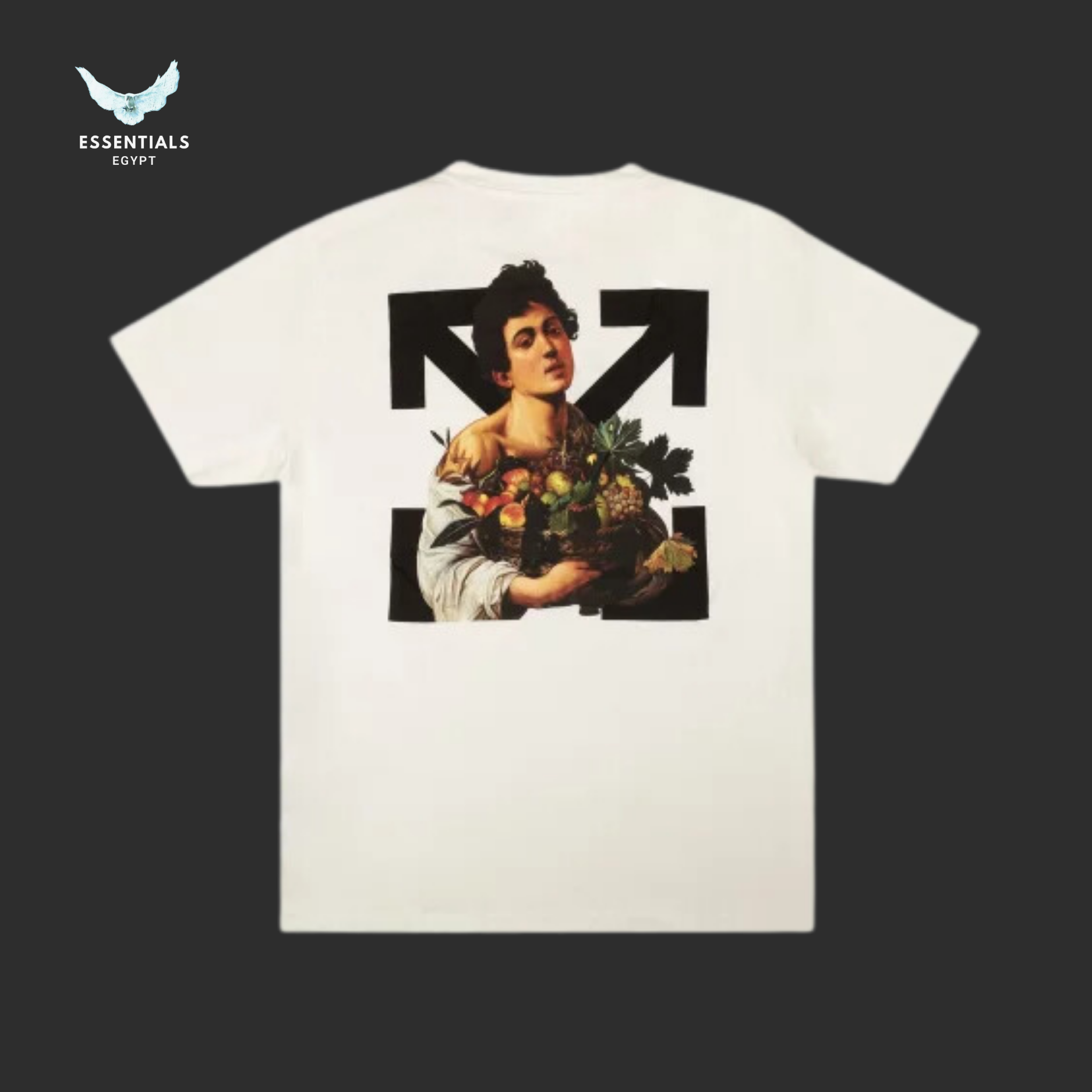 Off-White Caravaggio Boy Slim Tee 'White_Black'