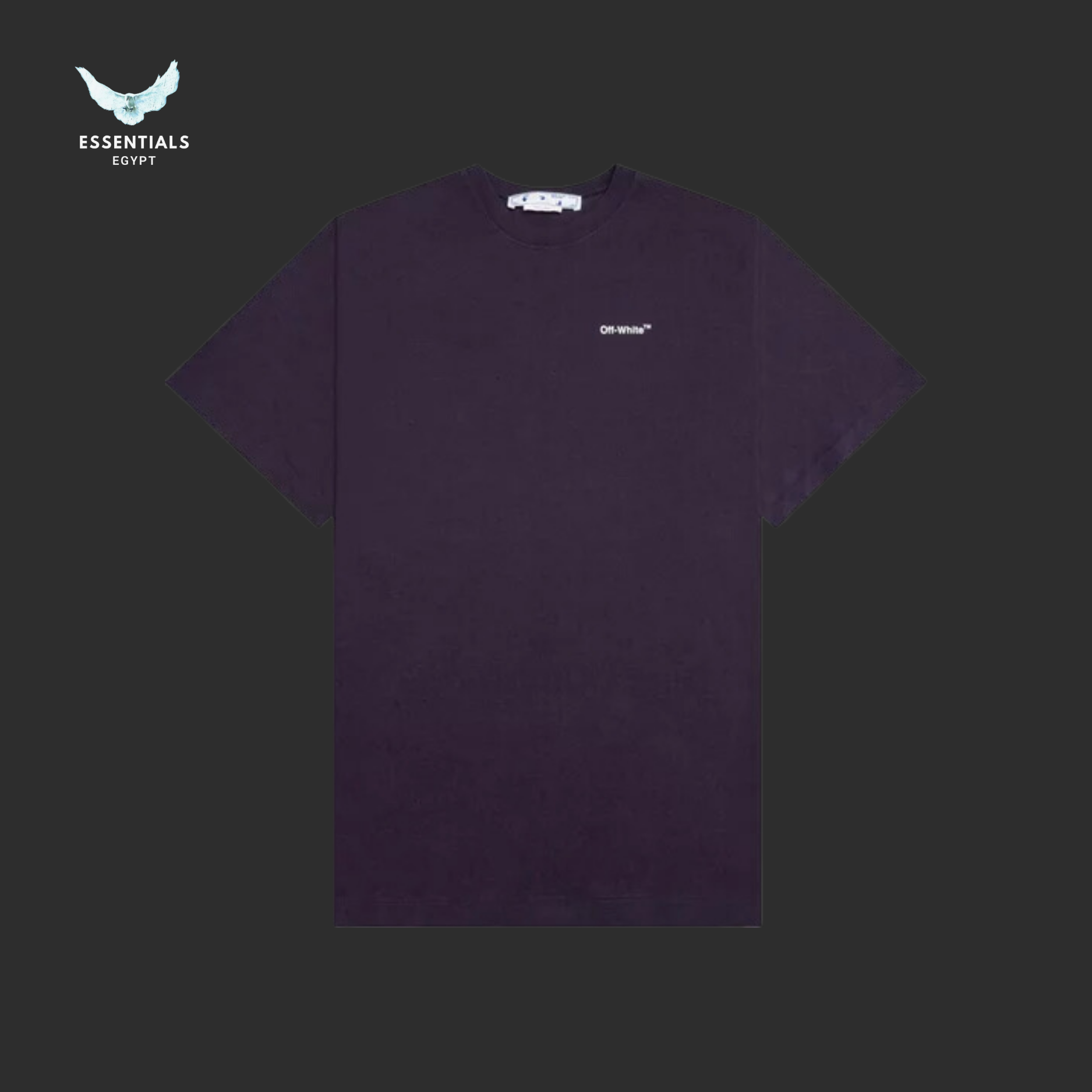 Off-White Caravaggio Crownin Skate Short-Sleeve Tee 'Aubergine'