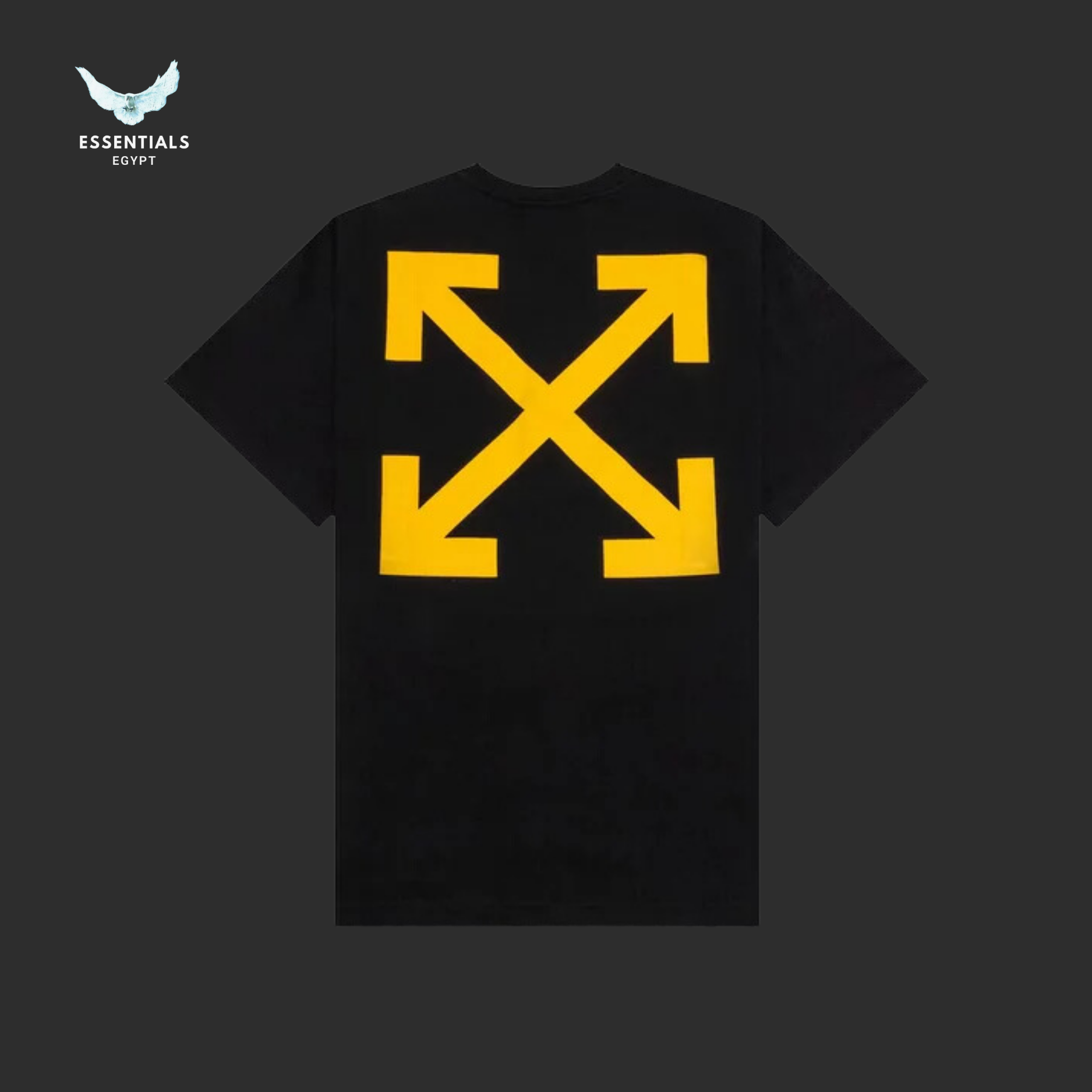 Off White Diag Arrow Caravaggio Mercy Skate Tee Black White