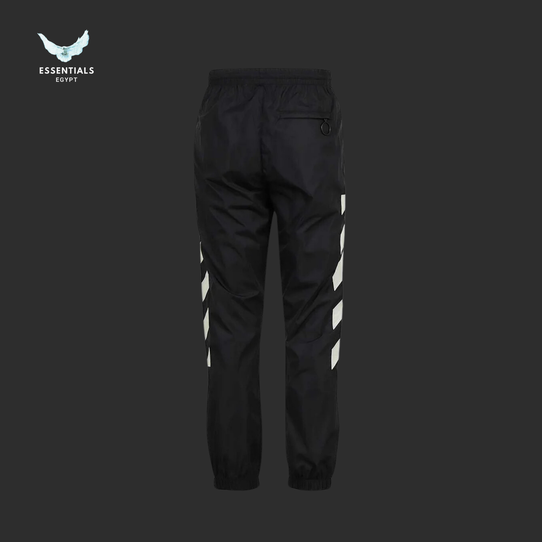 Off-White Diag Nylon Track Pants 'Black_Abbey_Stone'