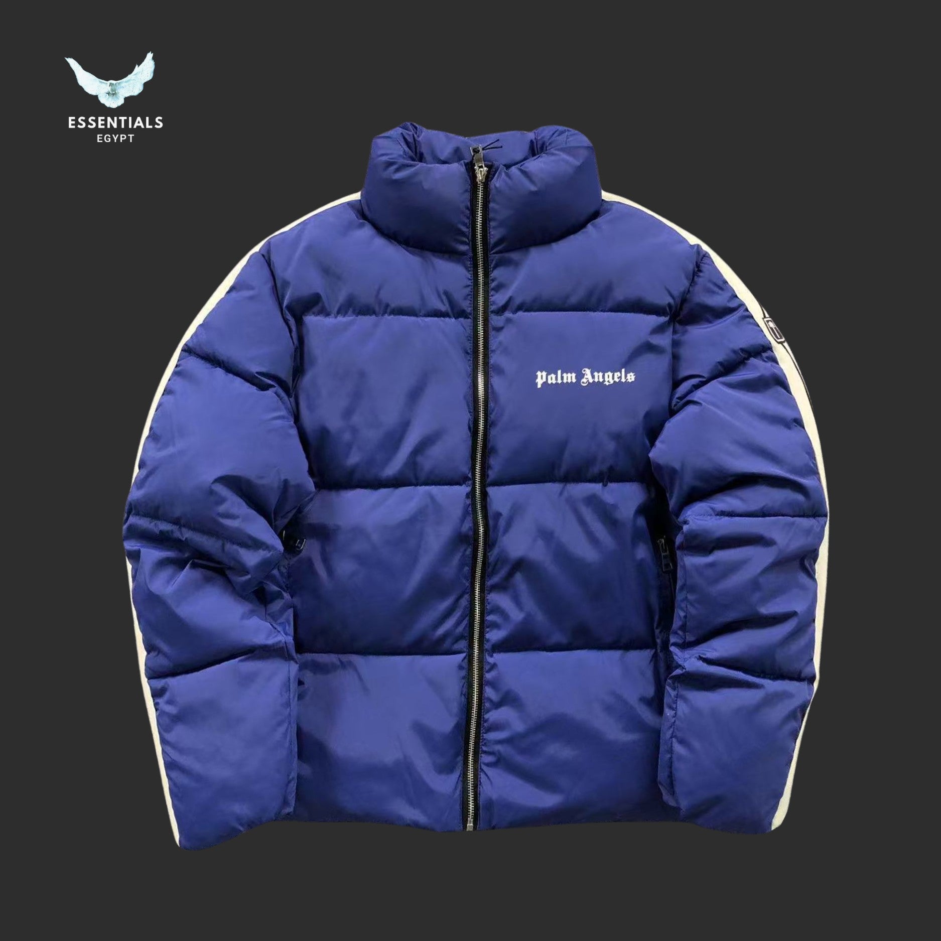 Palm Angels Side-Stripe Puffer Jacket