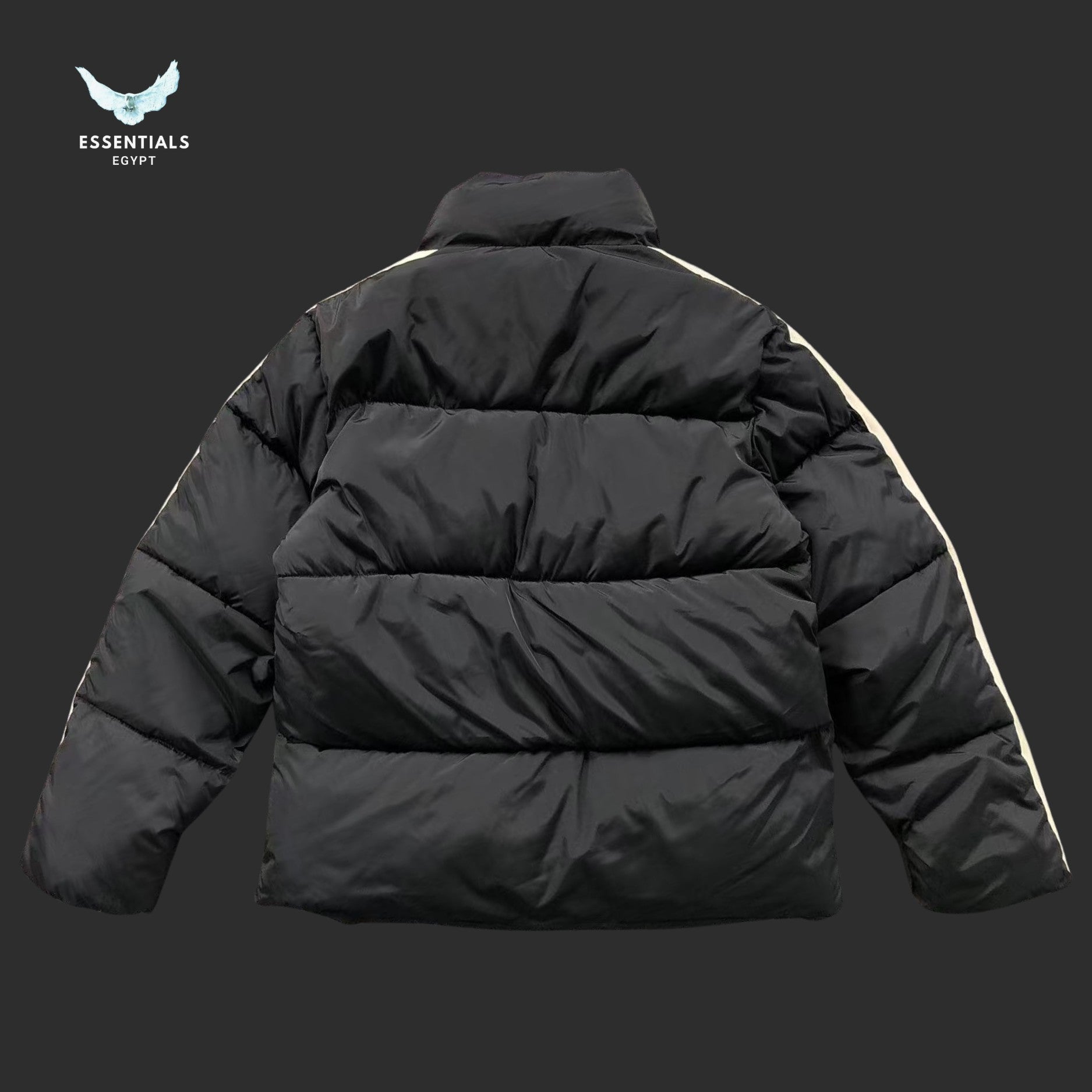 Palm Angels Side-Stripe Puffer Jacket