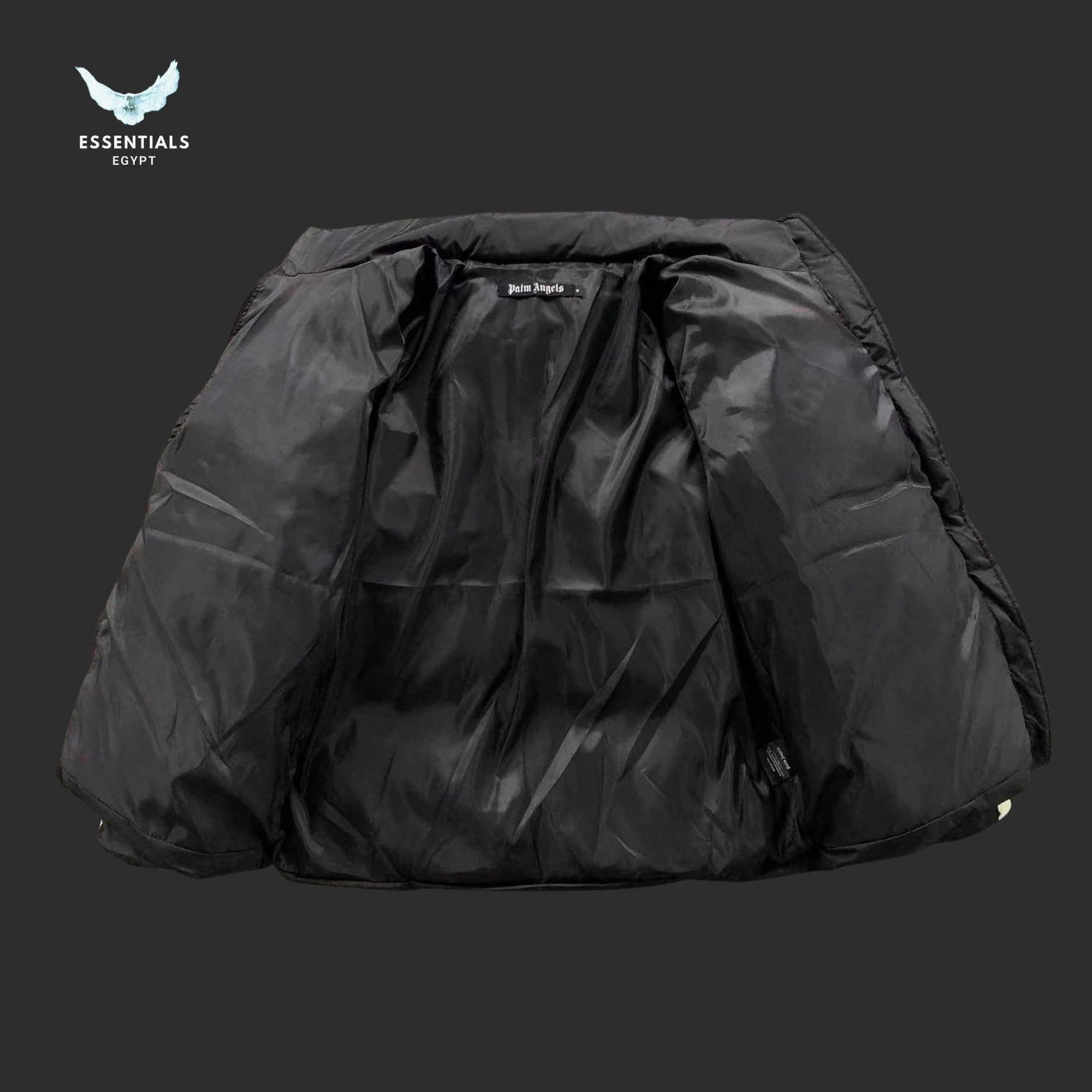 Palm Angels Side-Stripe Puffer Jacket