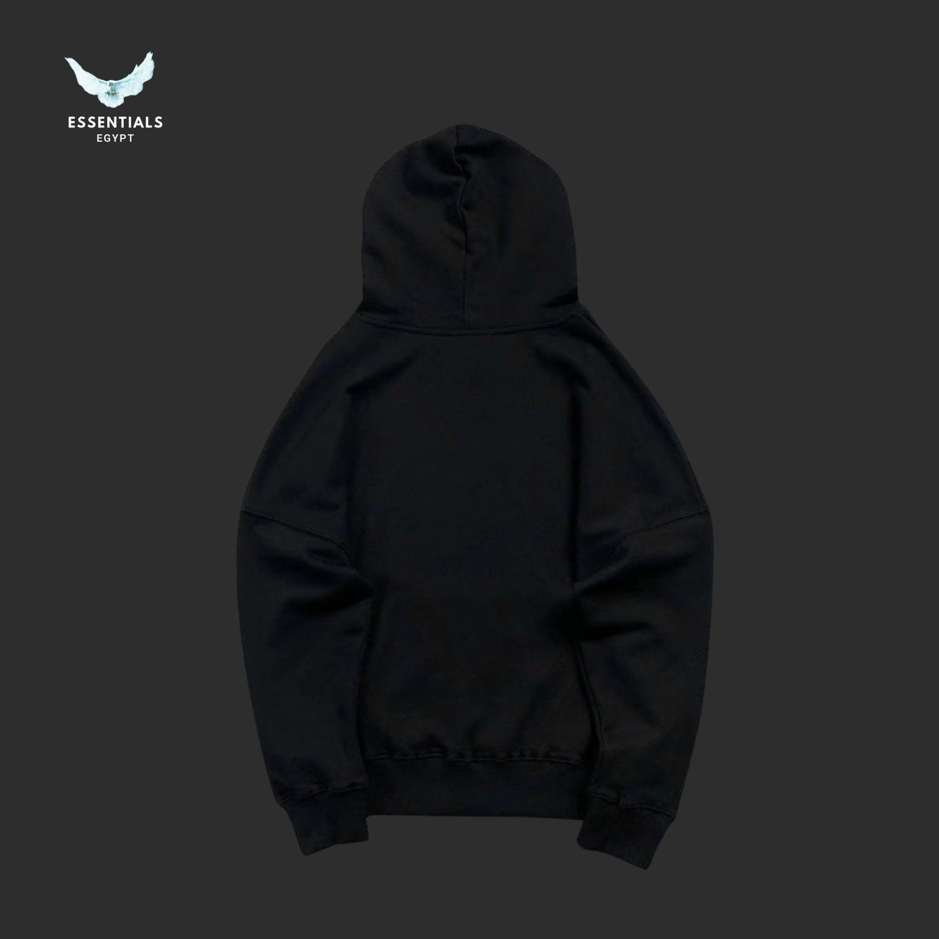 Palm Angels Monogram Knit Hoodie in black with white front monogram