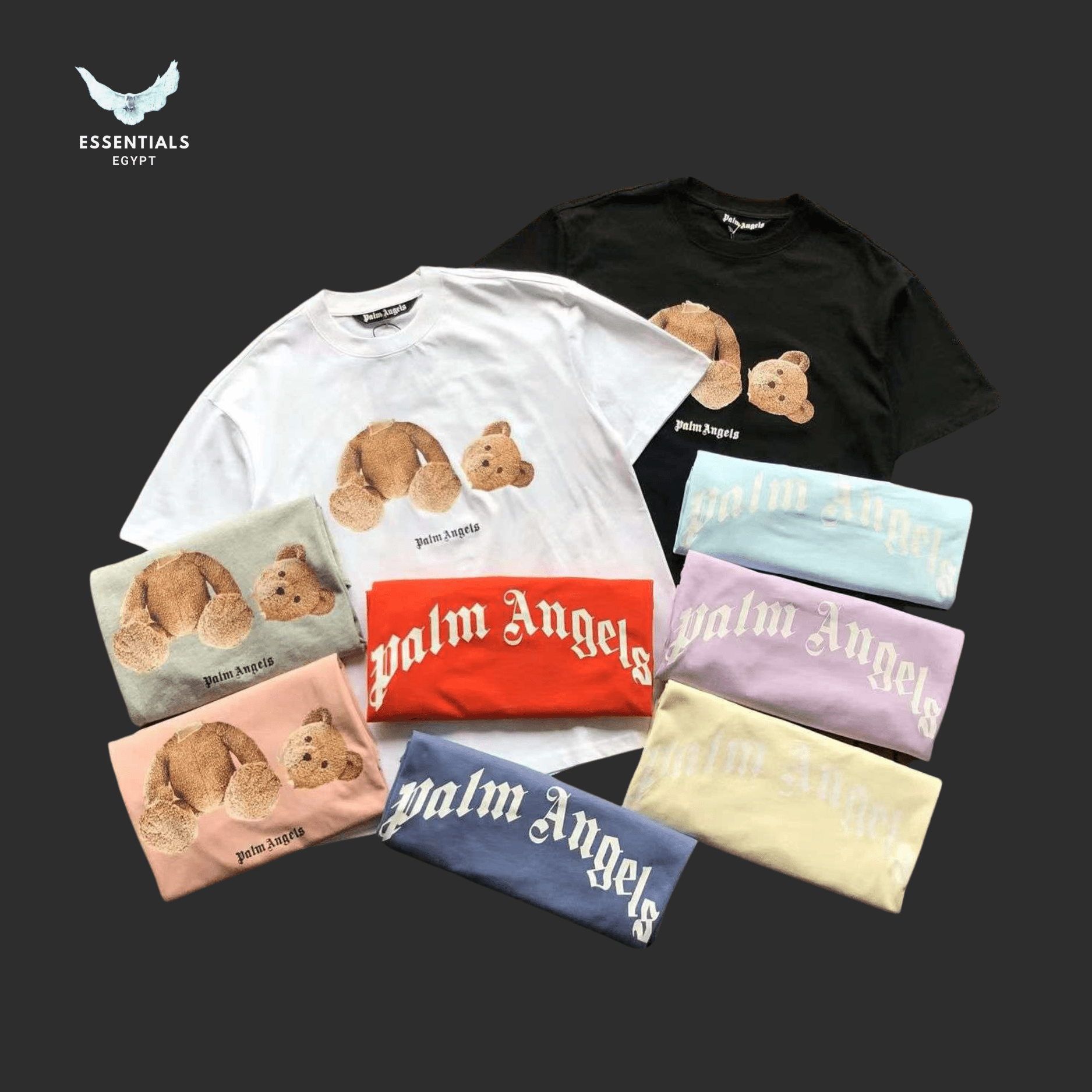 Palm Angels T-Shirt – Bear Motif Classic - ESSENTIALS EGYPT