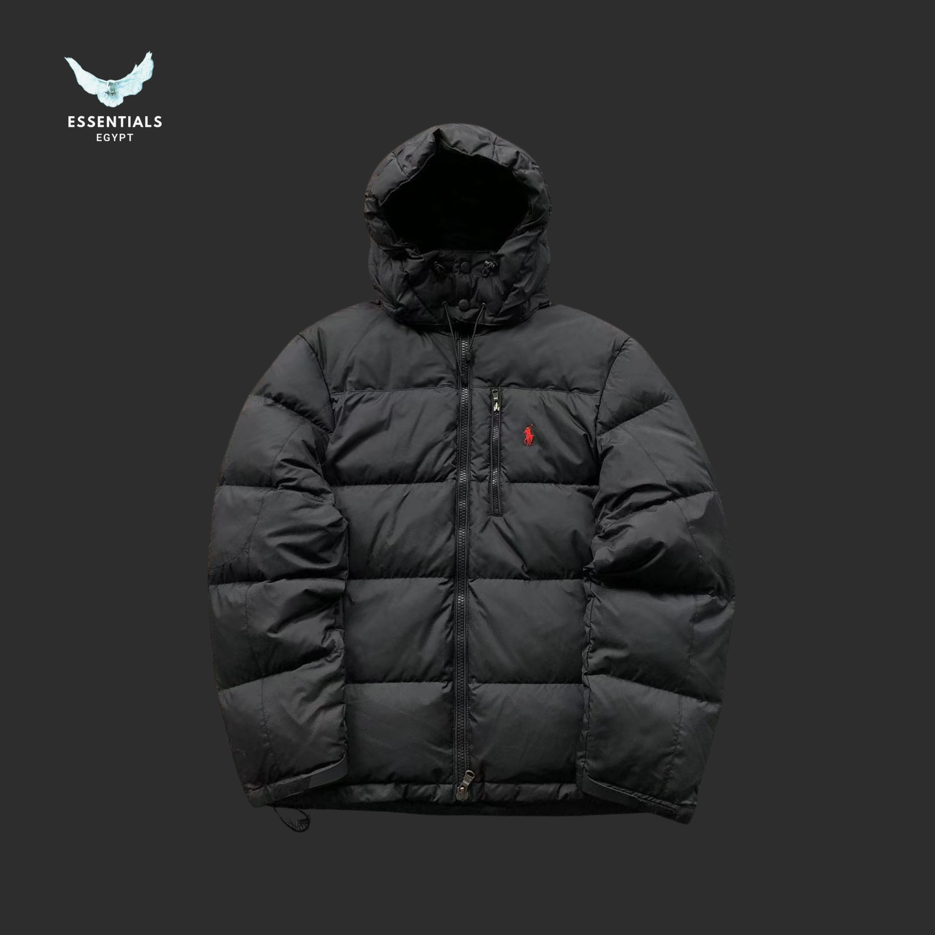 Ralph Lauren Down Jacket – Olive & Grey Puffer