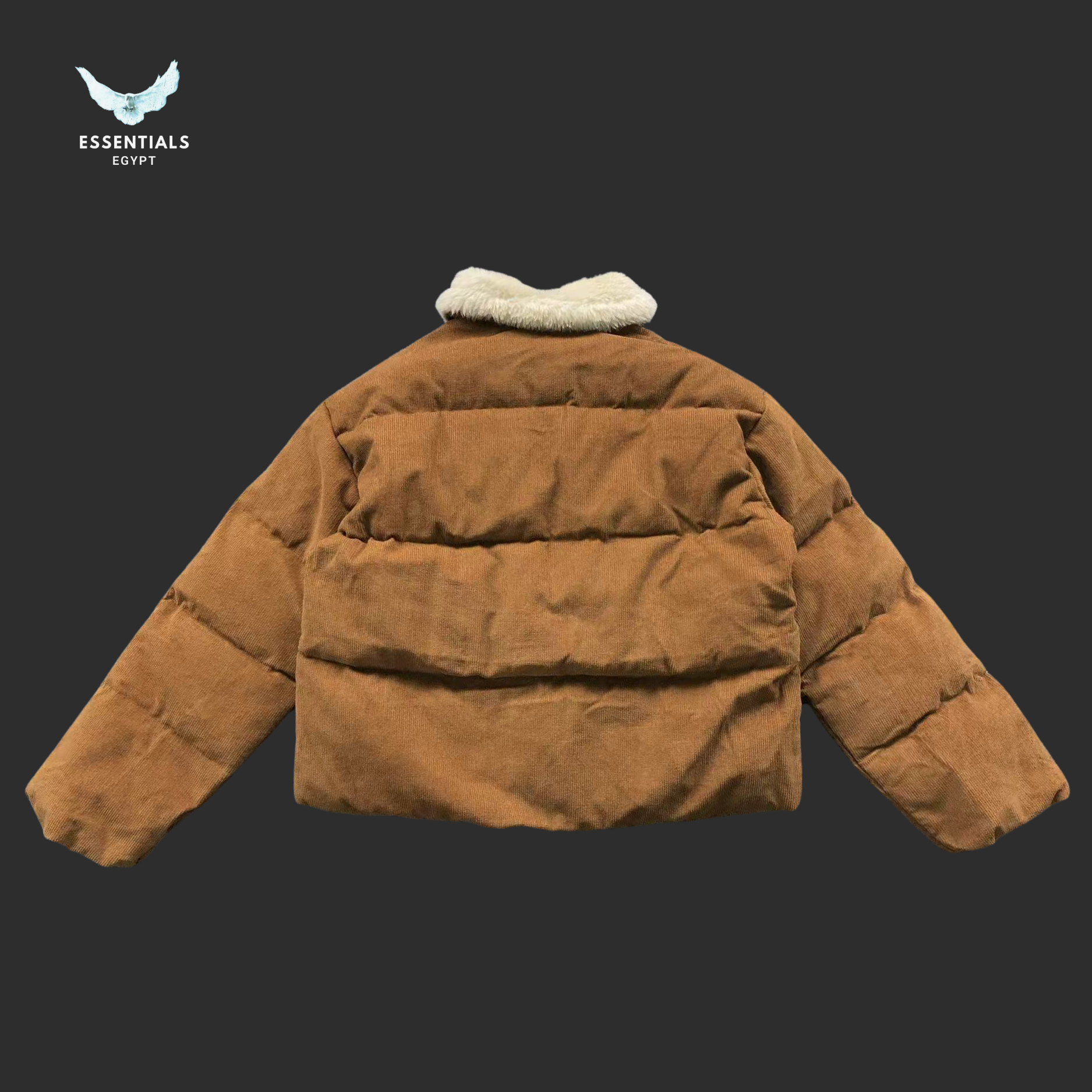 Ralph Lauren Down Jacket – Shearling Collar Brown