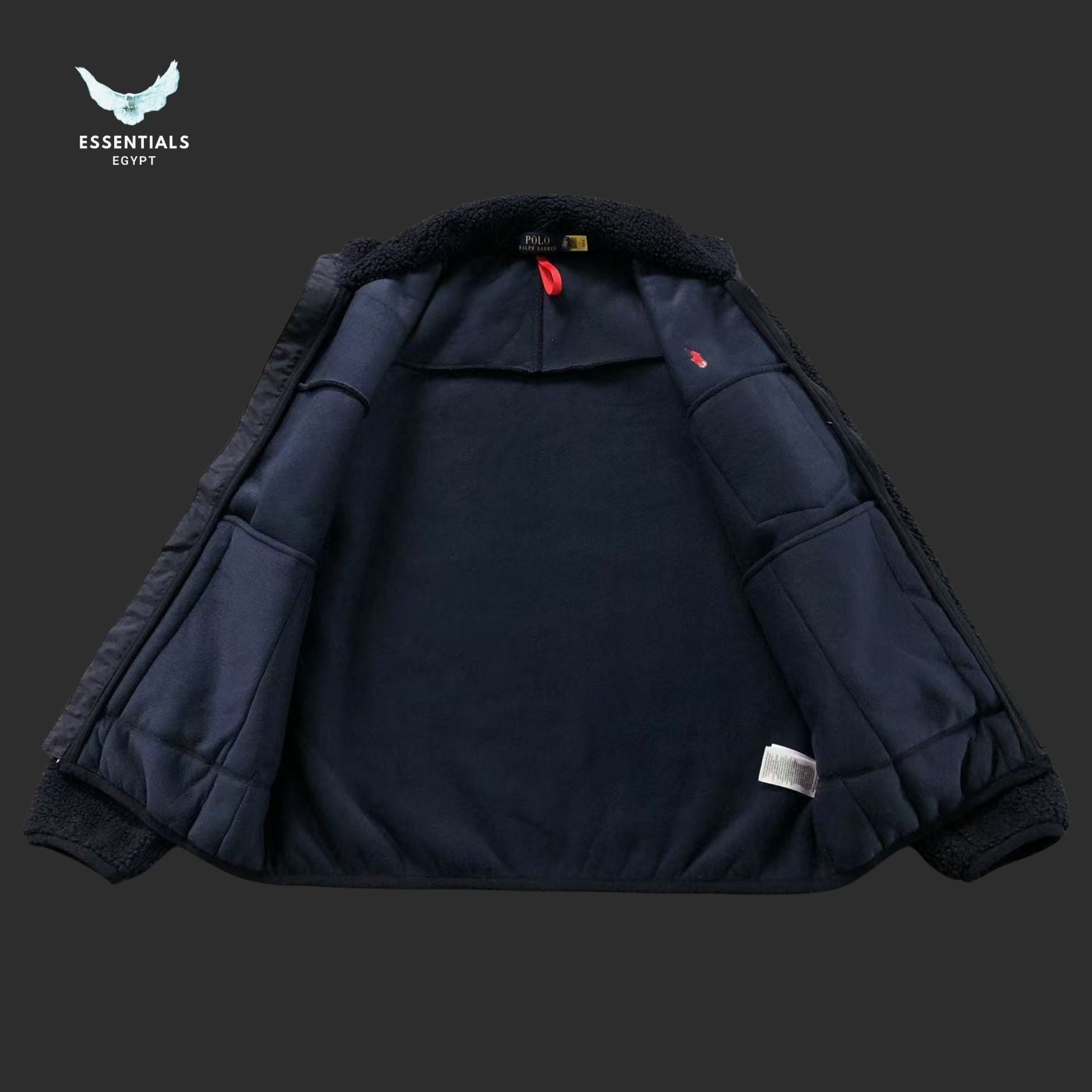 Ralph Lauren Fleece Jacket – Multi - Color Sherpa - ESSENTIALS EGYPT