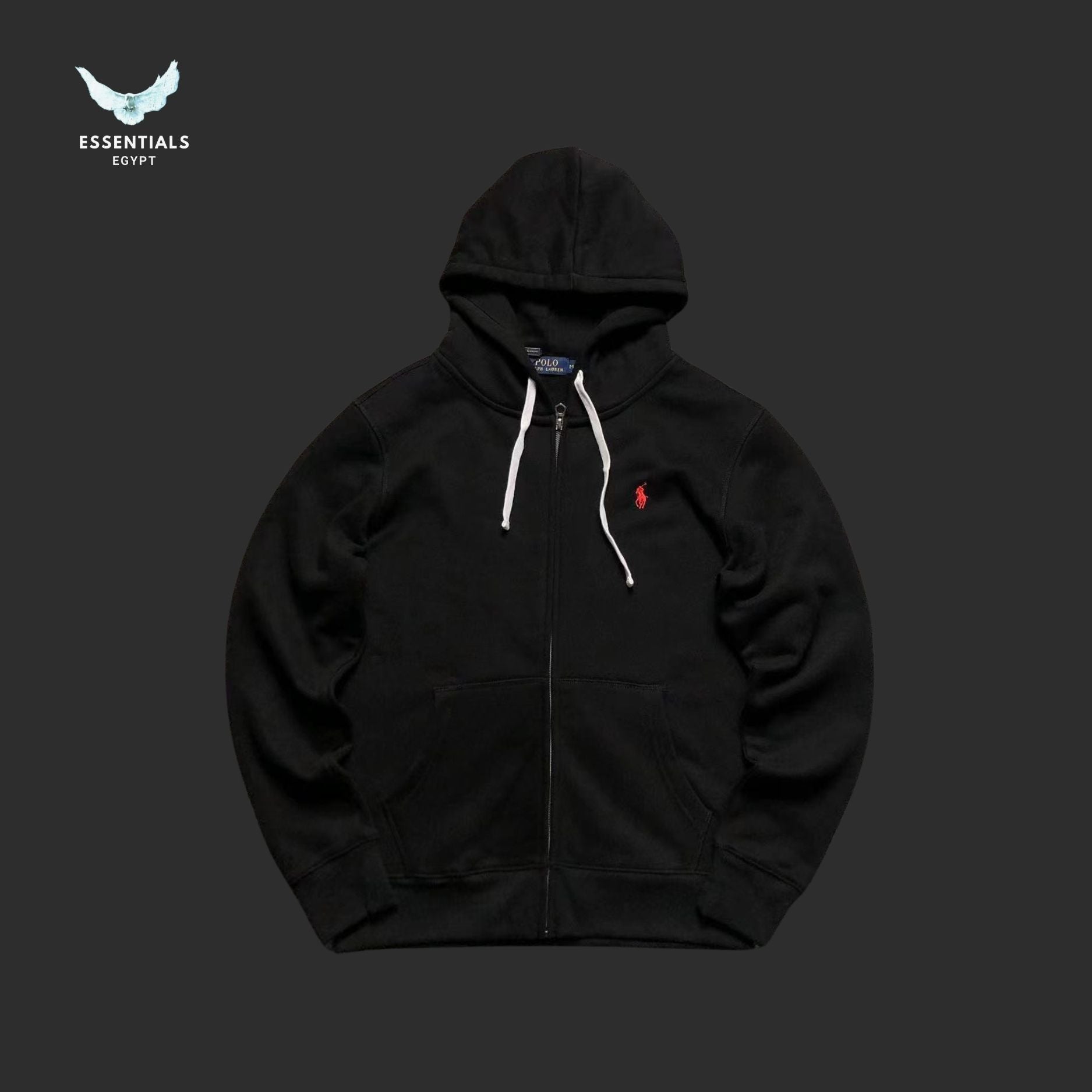 Ralph Lauren Hoodie – Light Grey Classic Edition