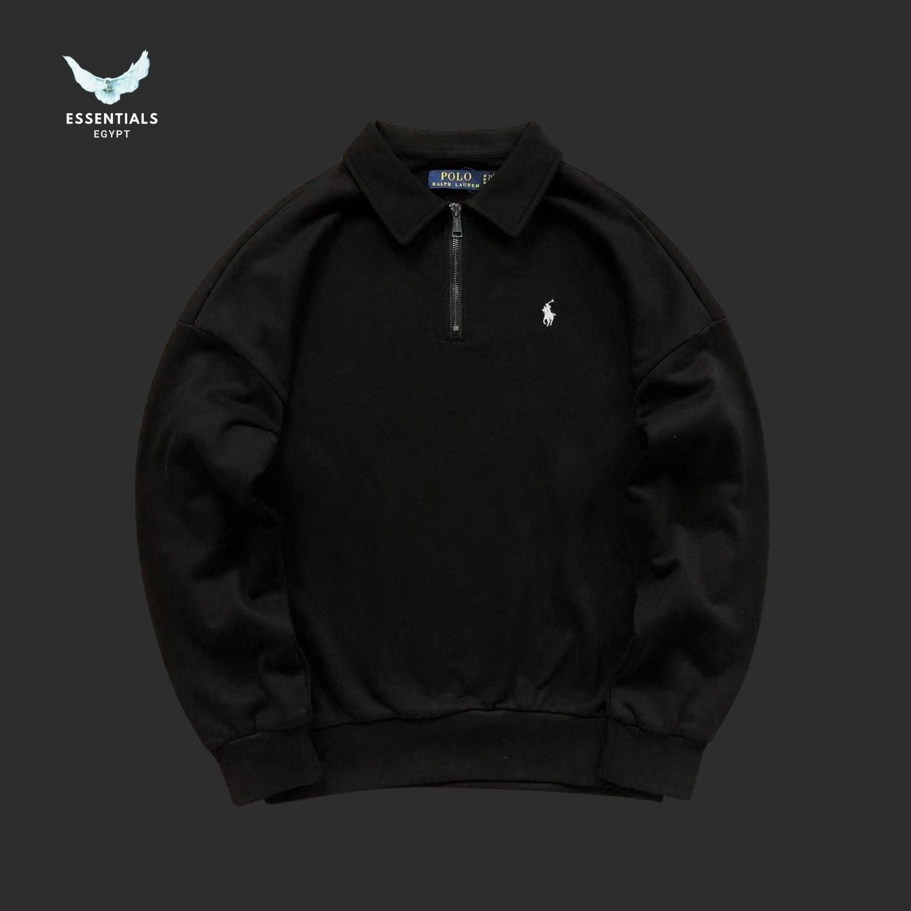 Ralph Lauren Quarter - Zip Sweatshirt – Pony Logo - ESSENTIALS EGYPT