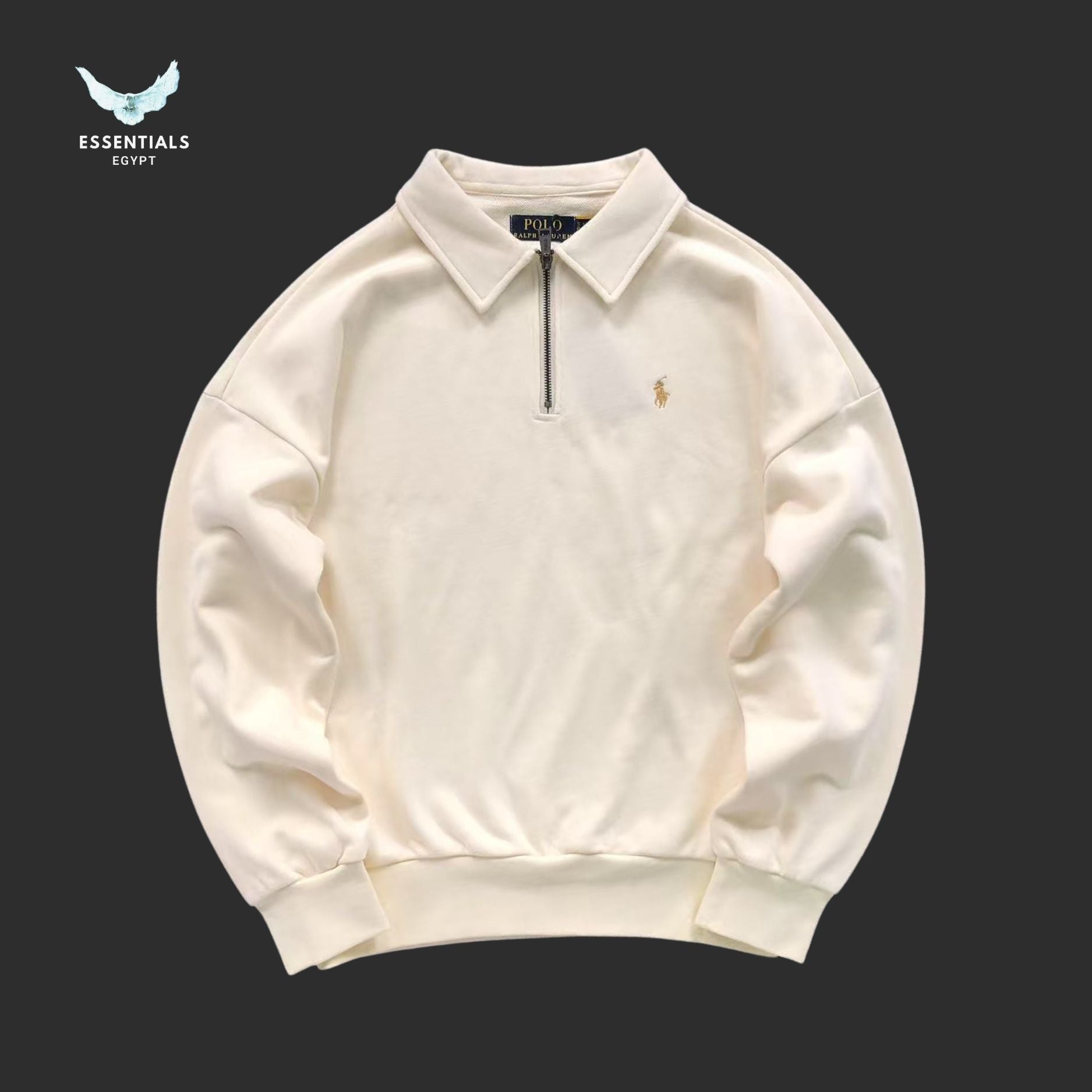 Ralph Lauren Quarter - Zip Sweatshirt – Pony Logo - ESSENTIALS EGYPT