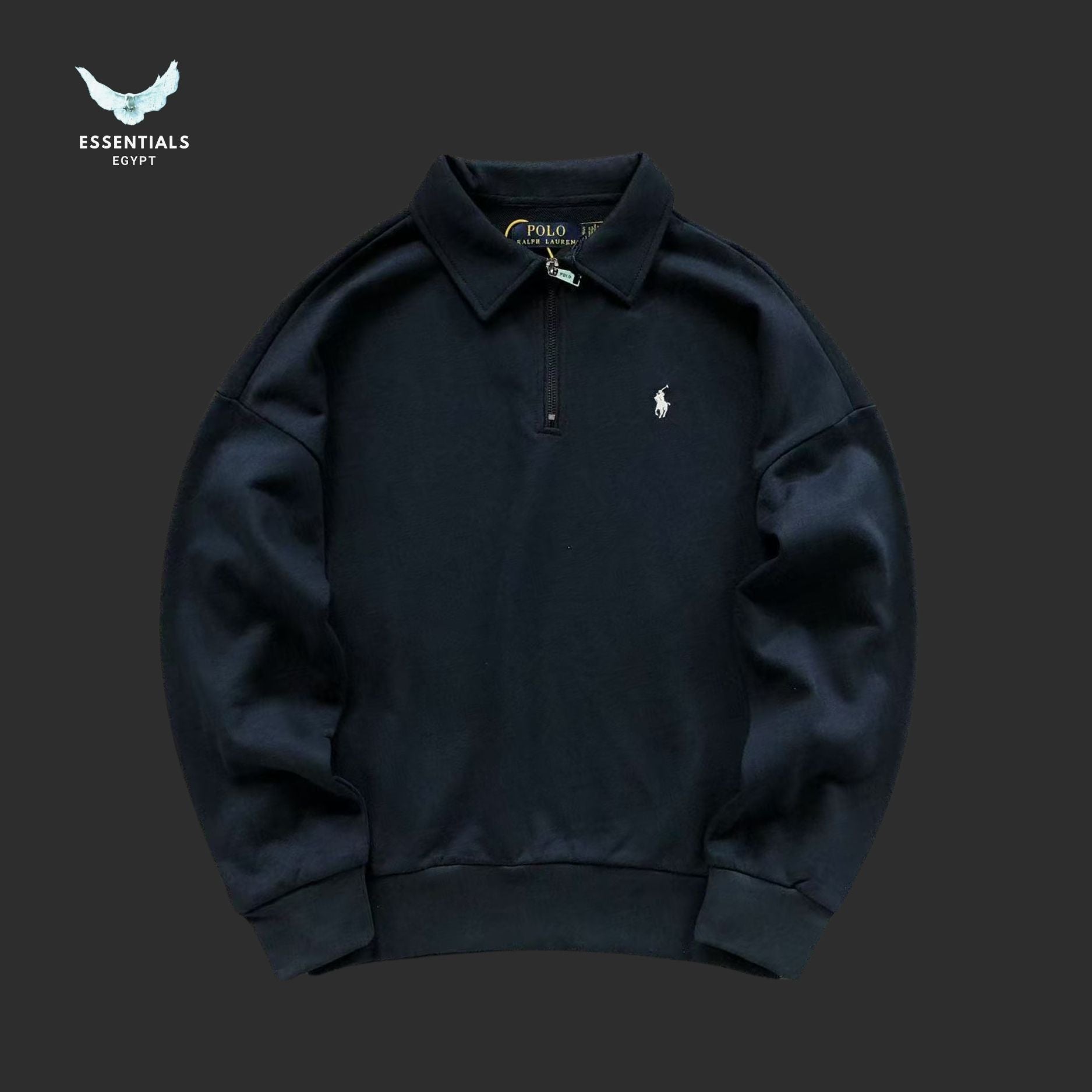 Ralph Lauren Quarter - Zip Sweatshirt – Pony Logo - ESSENTIALS EGYPT