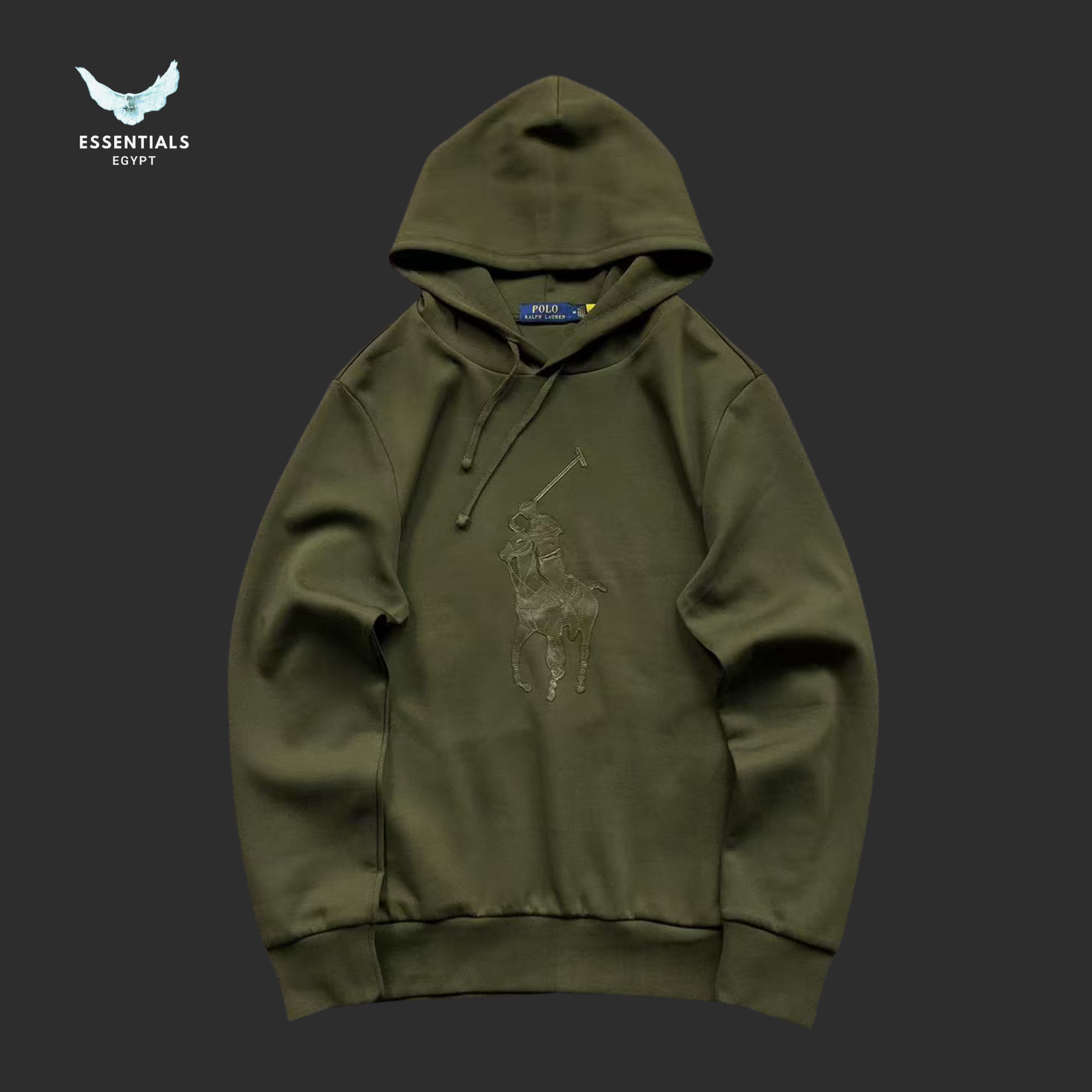 Ralph Lauren Polo Bear Hoodie – Olive Green