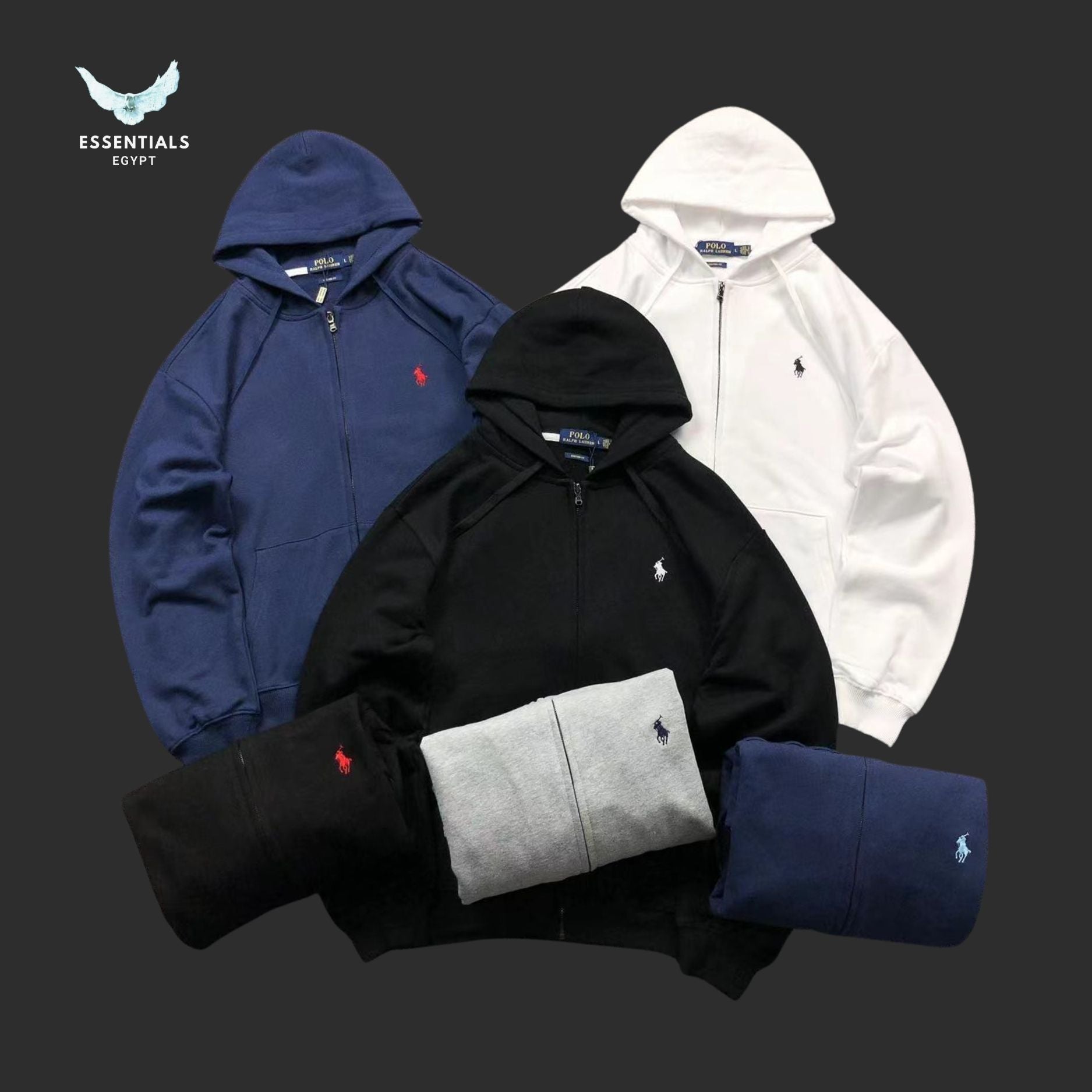 Ralph Lauren Zip Hoodie – Multi-Color Drop