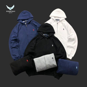 Ralph Lauren Zip Hoodie – Multi - Color Drop - ESSENTIALS EGYPT