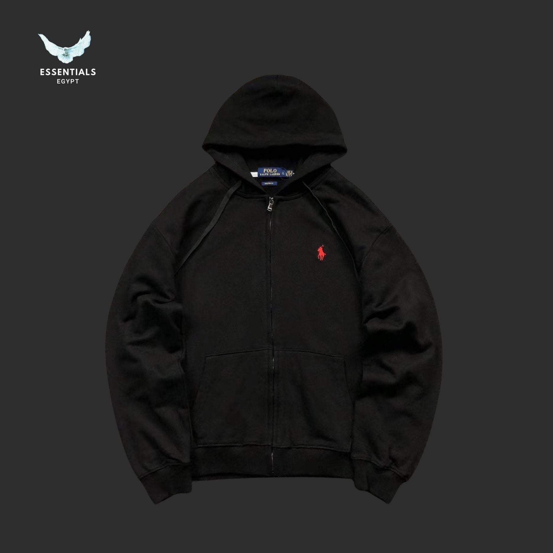 Ralph Lauren Zip Hoodie – Multi - Color Drop - ESSENTIALS EGYPT